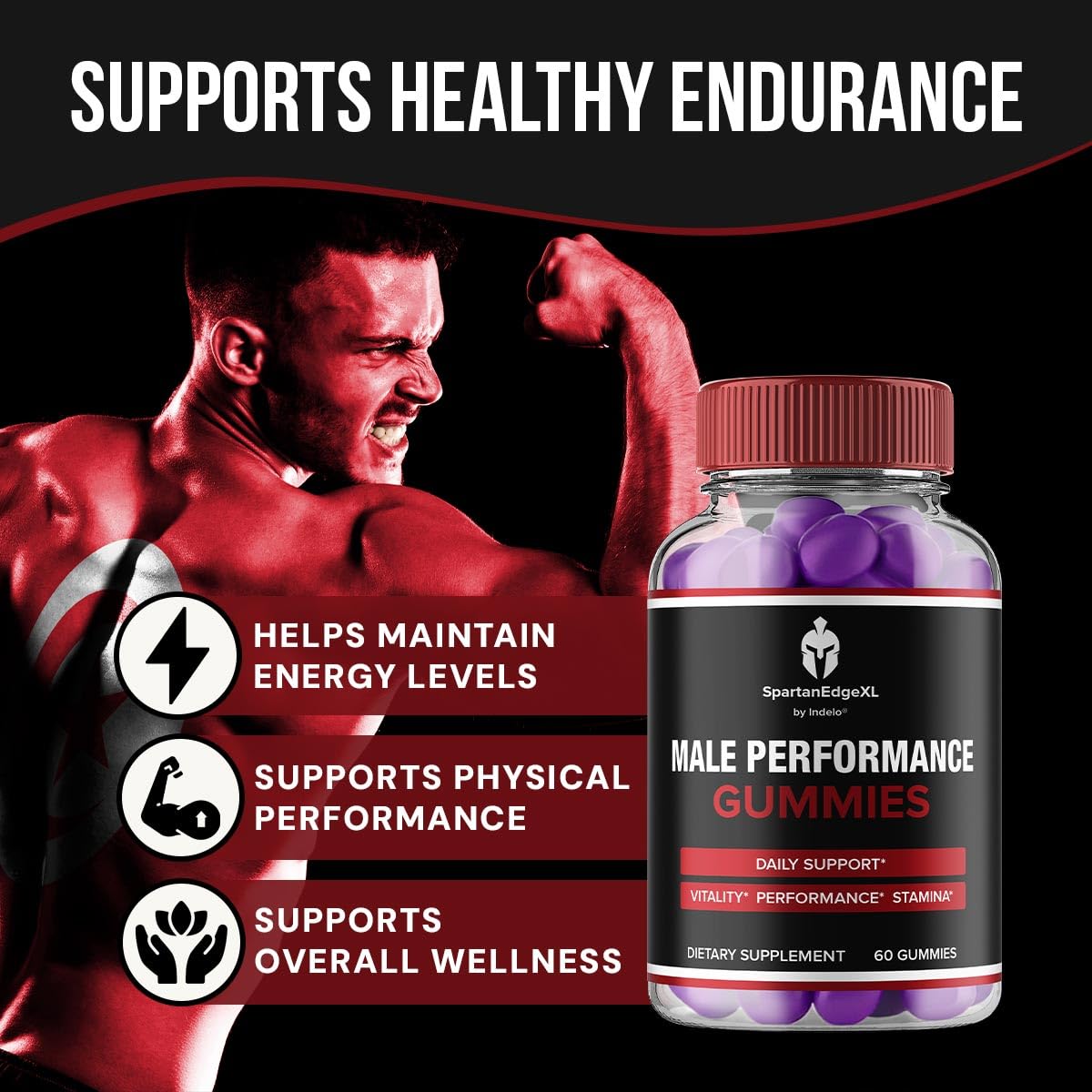 Indelo SpartanEdgeXL – Advanced Formula for Daily Health Support 180 Capsules