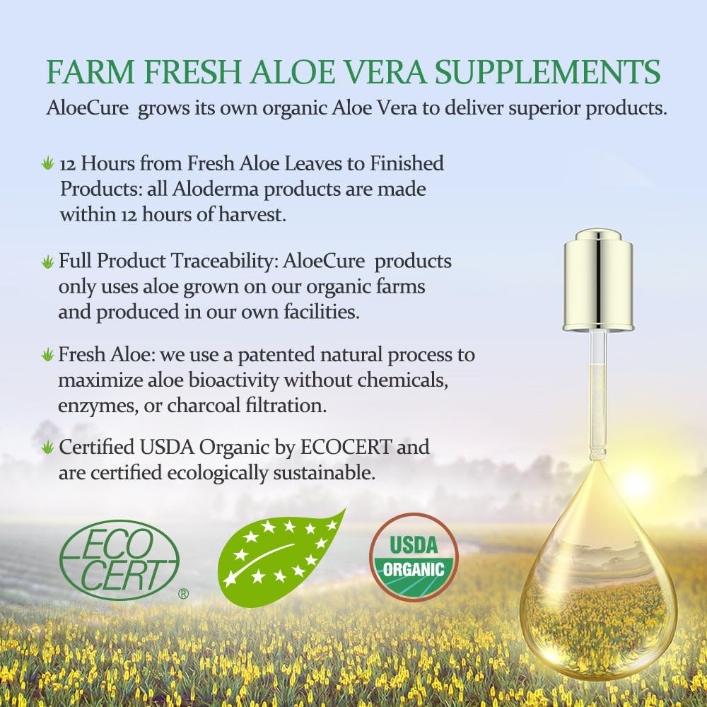 AloeCure Aloe Vera Capsules 3 Bottles