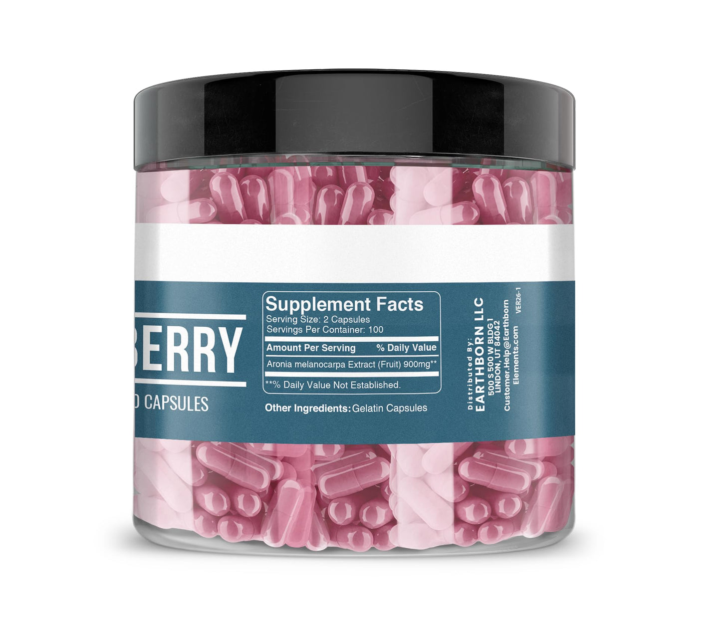 PURE ORIGINAL INGREDIENTS Earthborn Elements Aronia Berry Capsules, 200
