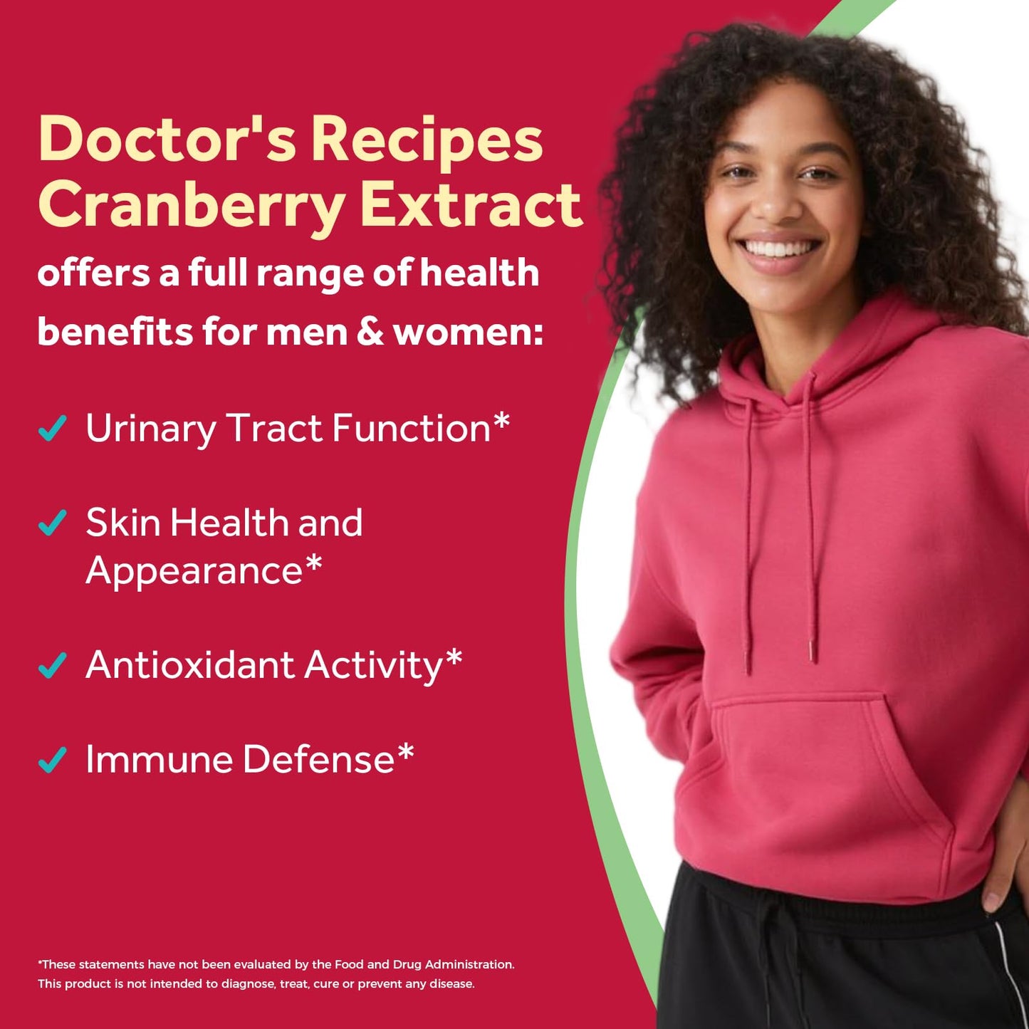 Doctor's Recipes Cranberry Pills for Women 90 Capsules