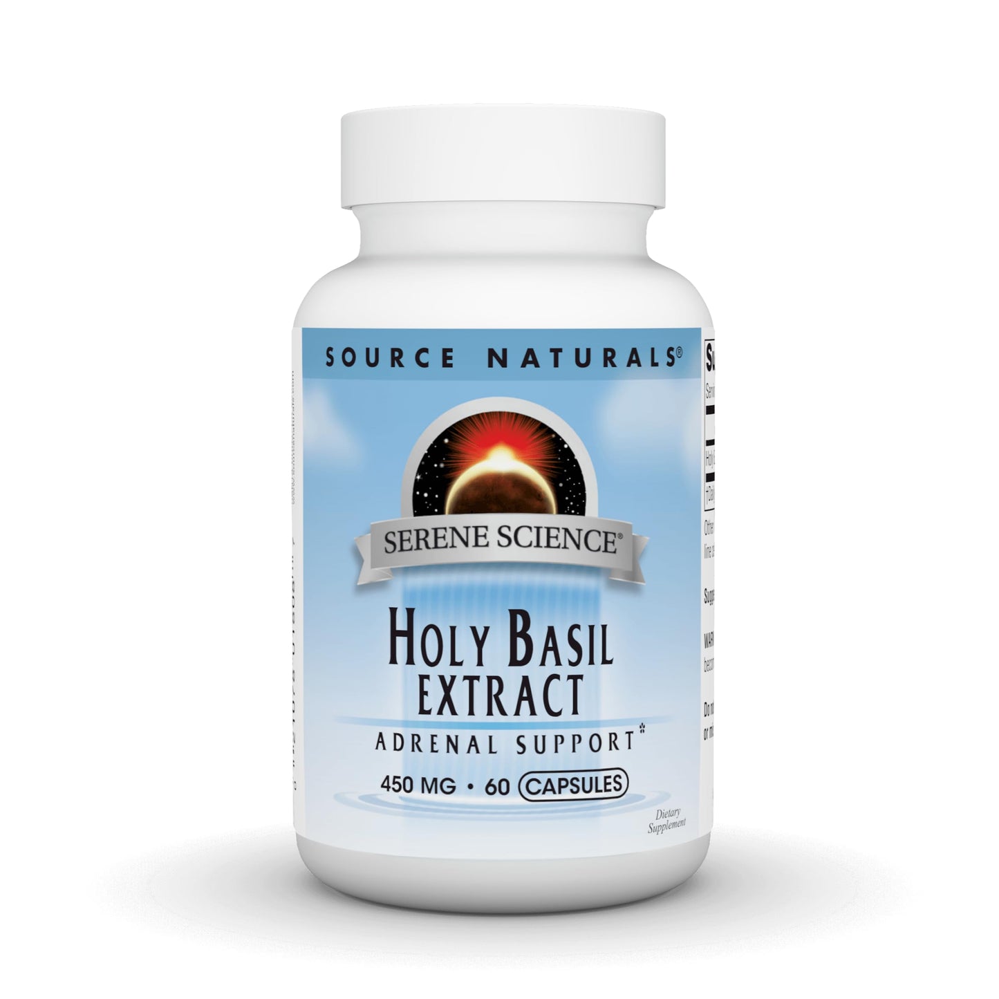 Source Naturals Serene Science Holy Basil Extract Adrenal Support 450 mg 60 Capsules
