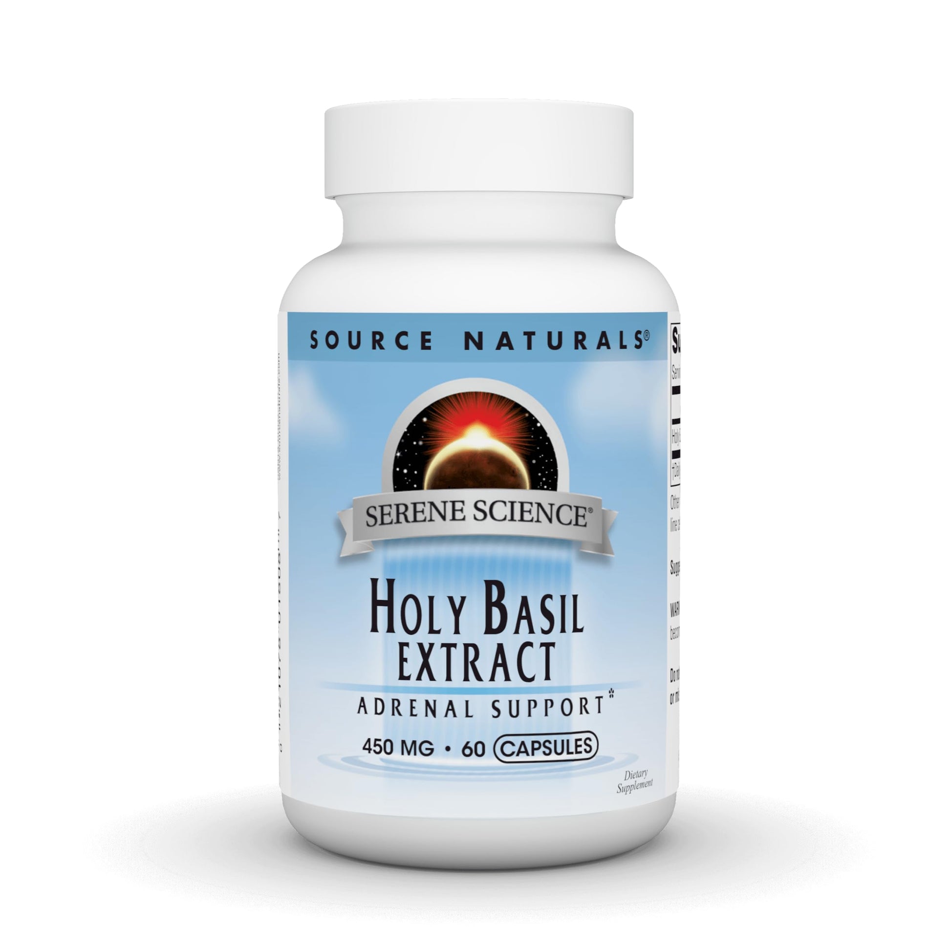 Source Naturals Serene Science Holy Basil Extract Adrenal Support 450 mg 60 Capsules