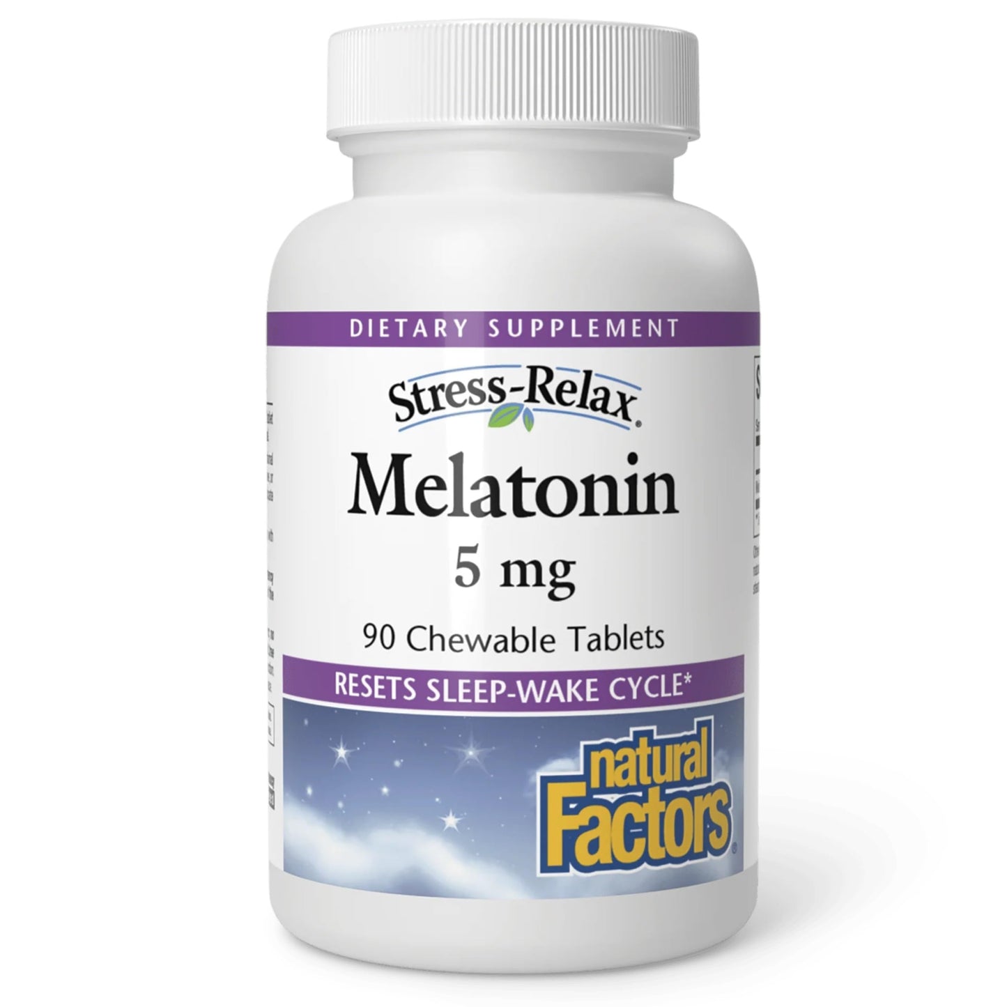 Natural Factors Stress-Relax Melatonin 5 mg Tablets, 90 Count