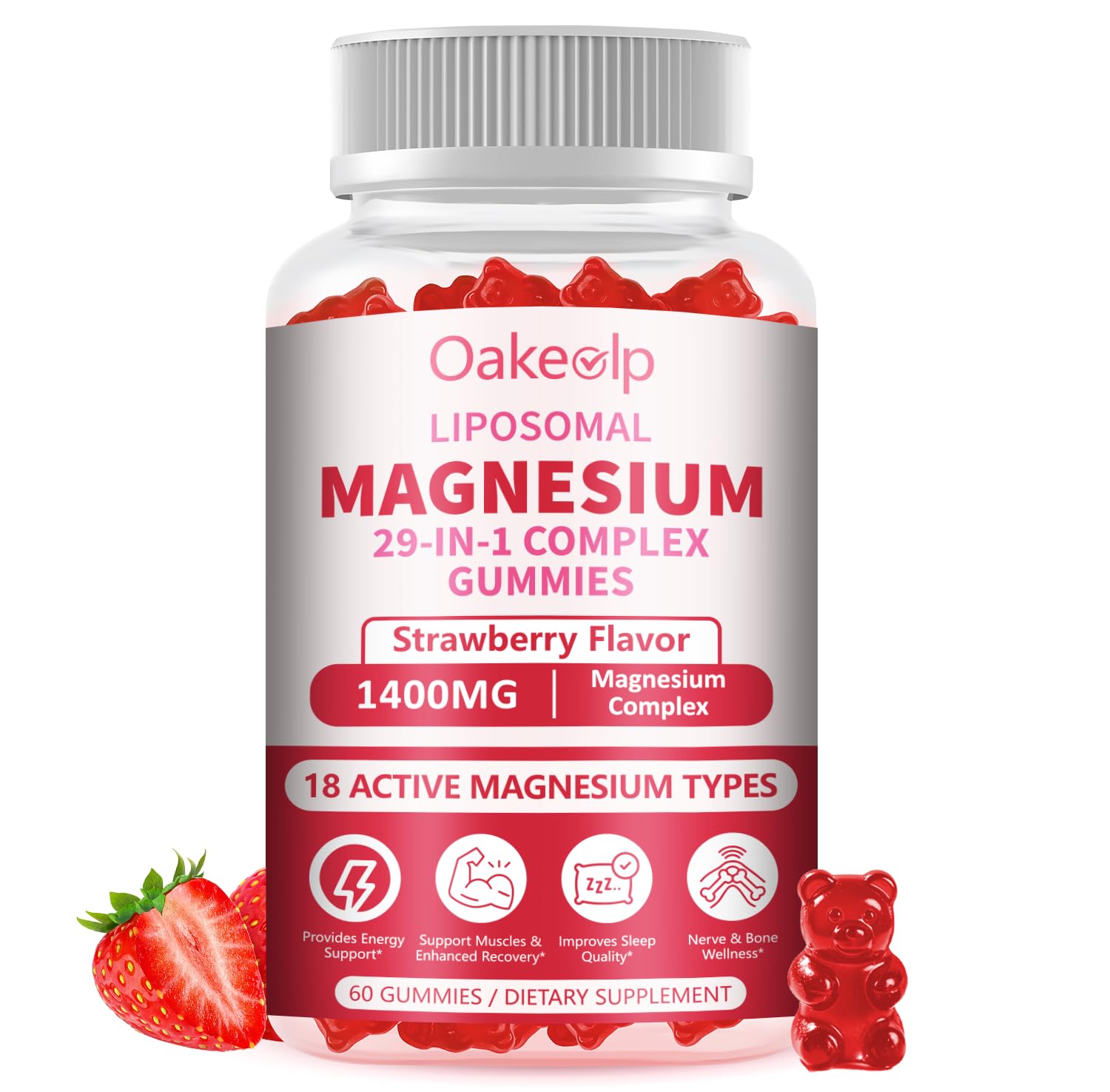 Oakevlp Magnesium Complex Gummies 60 Count