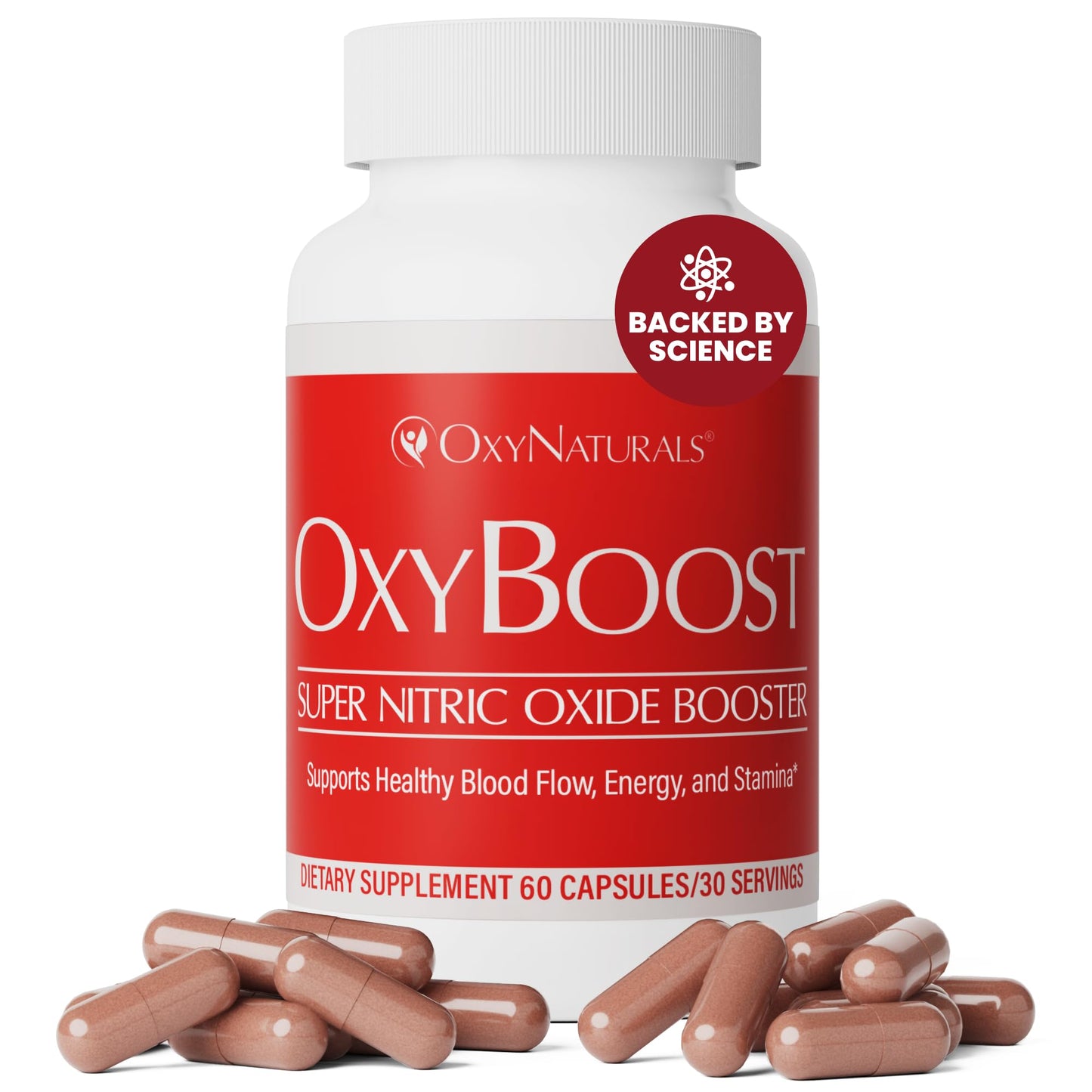 OxyNaturals OxyBoost Nitric Oxide Supplement 60 Capsules