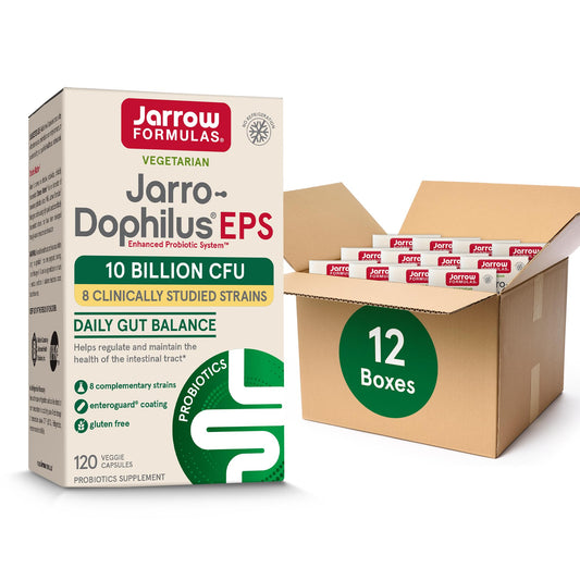 Jarrow Formulas Jarro-Dophilus EPS Probiotics 10 Billion CFU for Intestinal Tract Support Capsules 1440