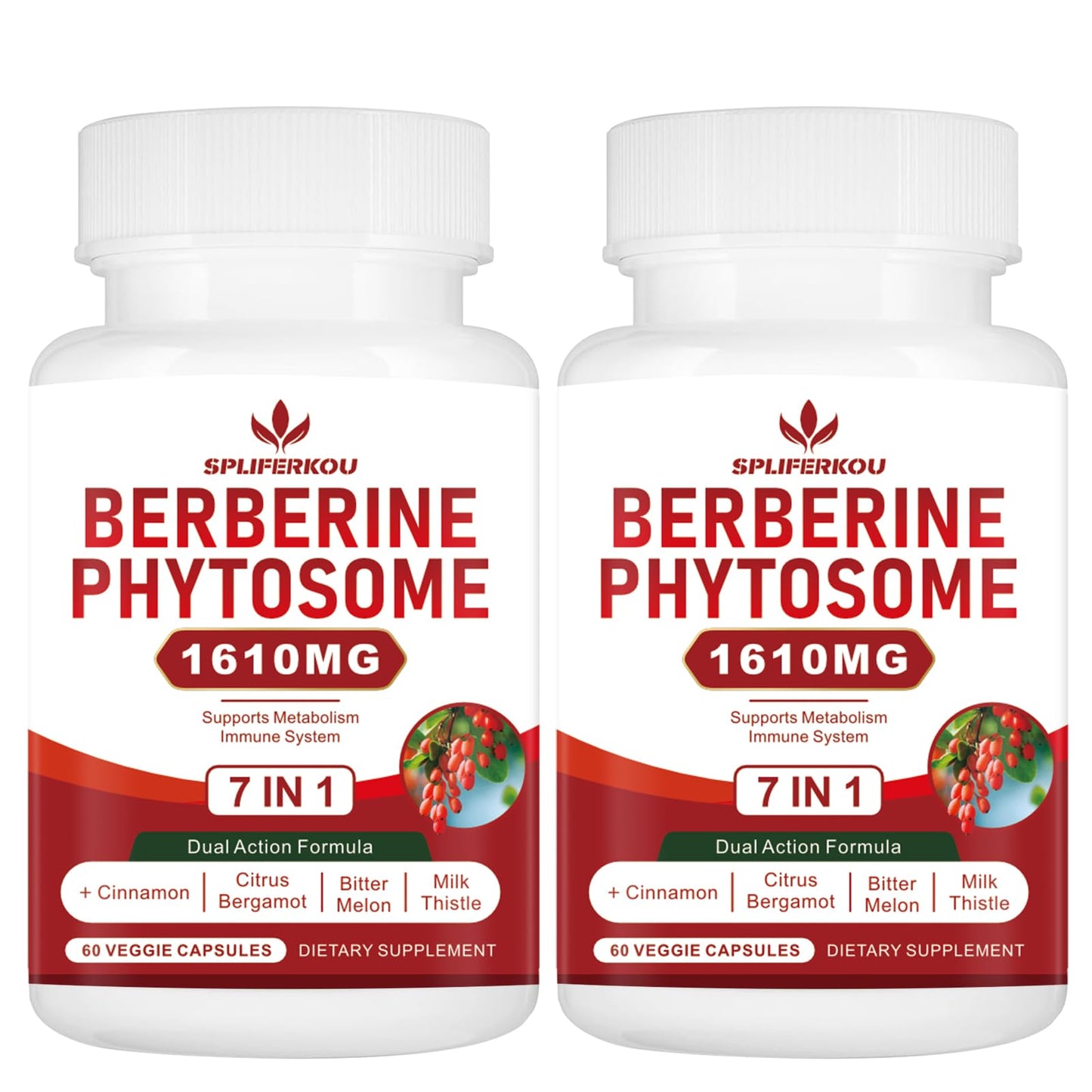 Spliferkou 7-in-1 Berberine Phytosome with Ceylon Cinnamon Capsule 120 Capsules