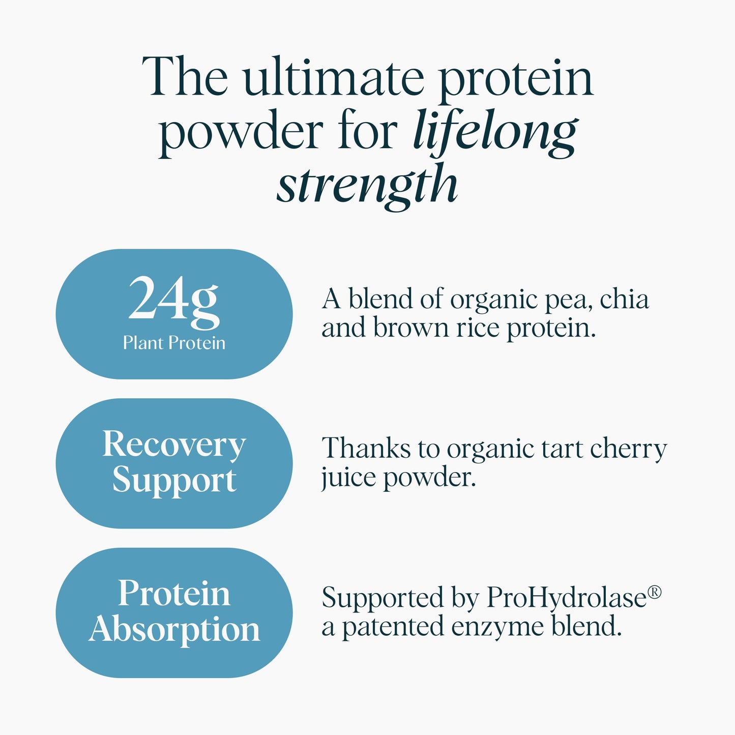 Ora Organic Vegan Protein Powder - Vanilla Flavor, 20 Servings