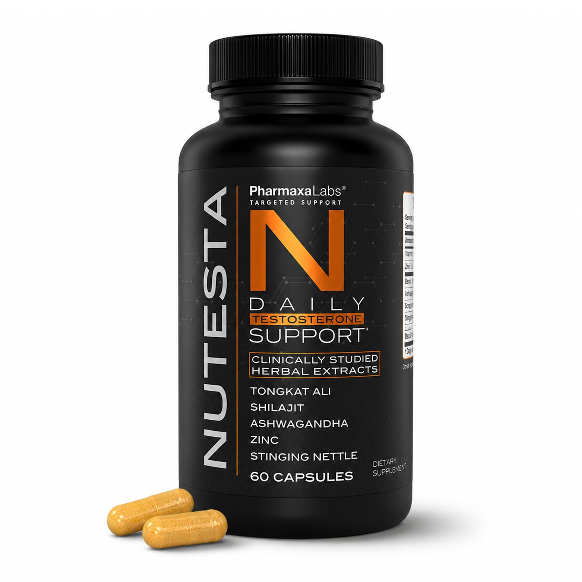 Nutesta Men's Support Supplement Capsules 60 Count