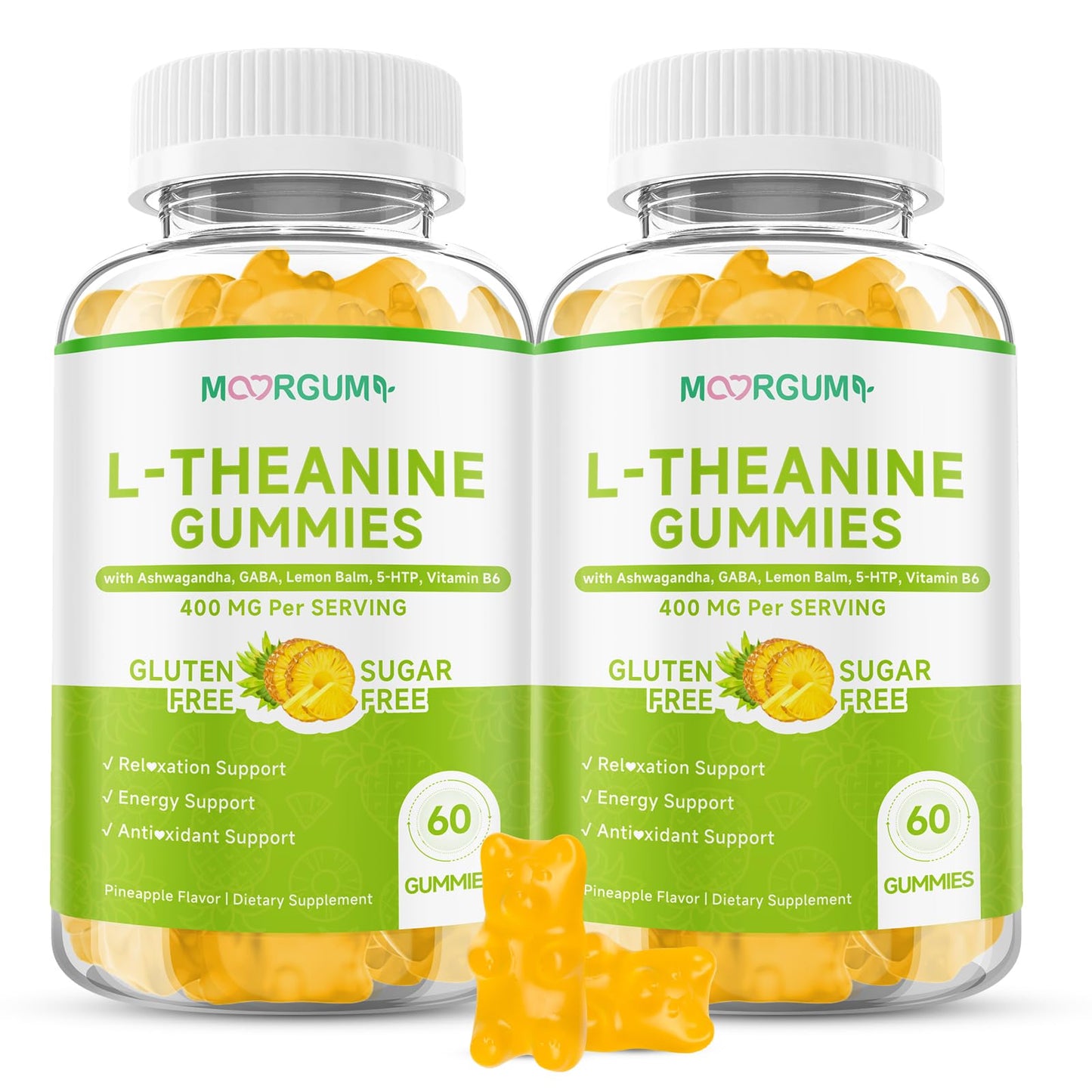 MOORGUMY L-Theanine Gummies 60 Count
