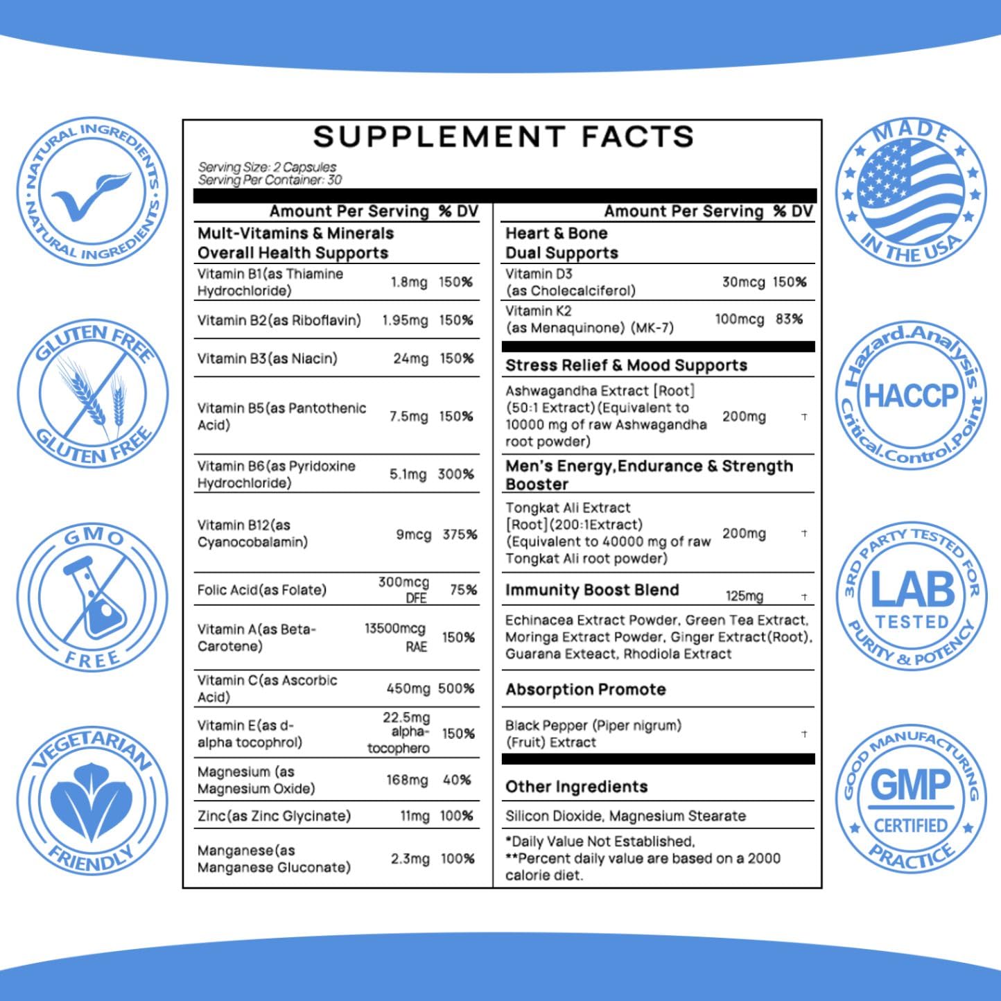 SciVital Ashwagandha Extract 200mg 20:1 & Tongkat Ali Extract 200mg 50:1 60 Capsules