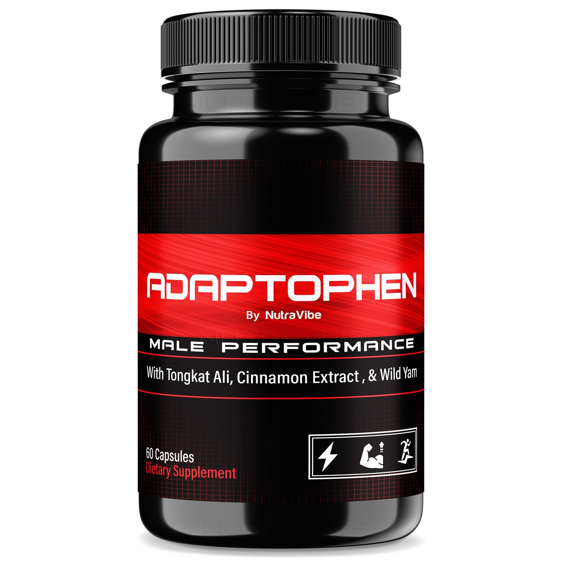 NutraVibe Adaptophen Stamina Support Capsules, 60 Count