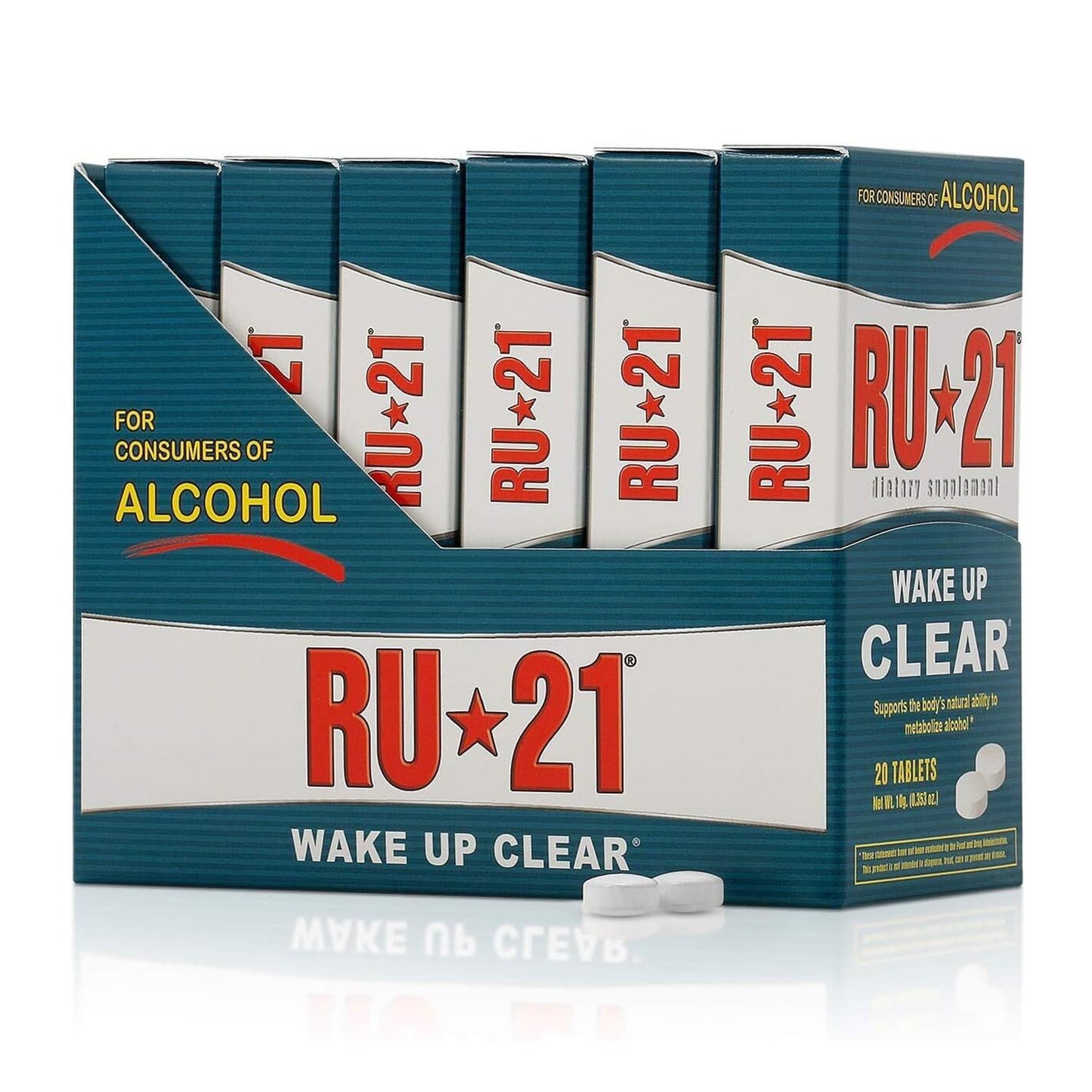 RU-21 The Supplement for When You Want to Drink & Go to Work The Next Morning 120 Tablets