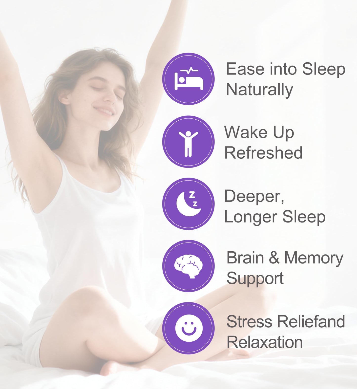 ForestCode Melatonin-Free Sleep Aid for Adults with GABA & Phosphatidylserine Capsules, 60 Count