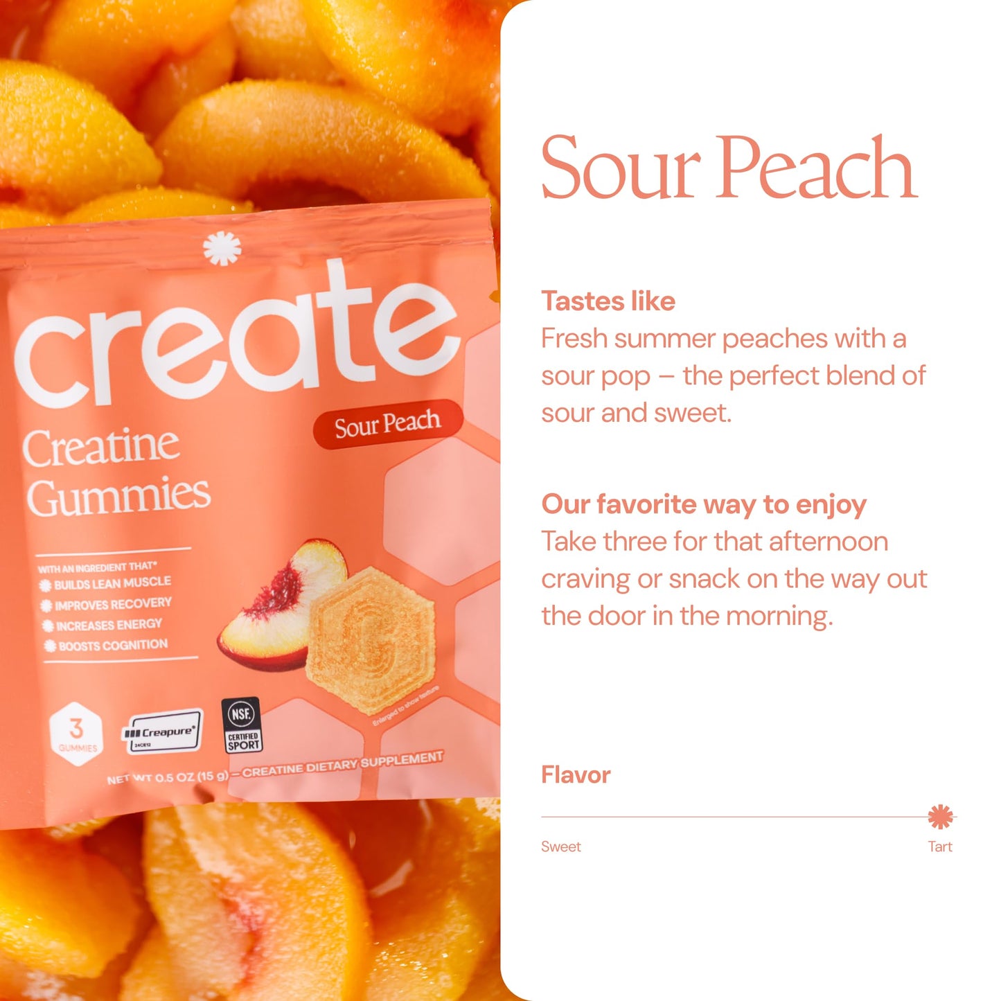 Create Creatine Gummies for Men & Women, 90 Gummies