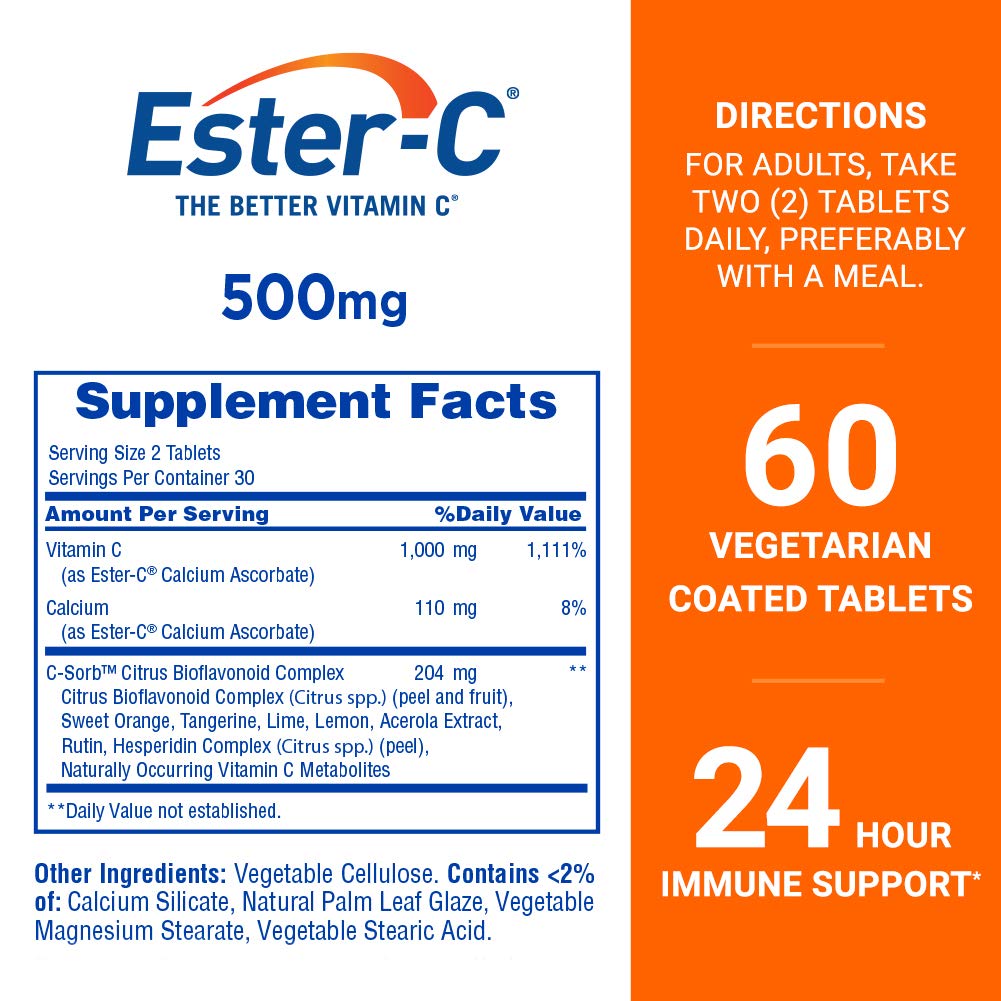 Ester-C Vitamin C Tablet 60 Count