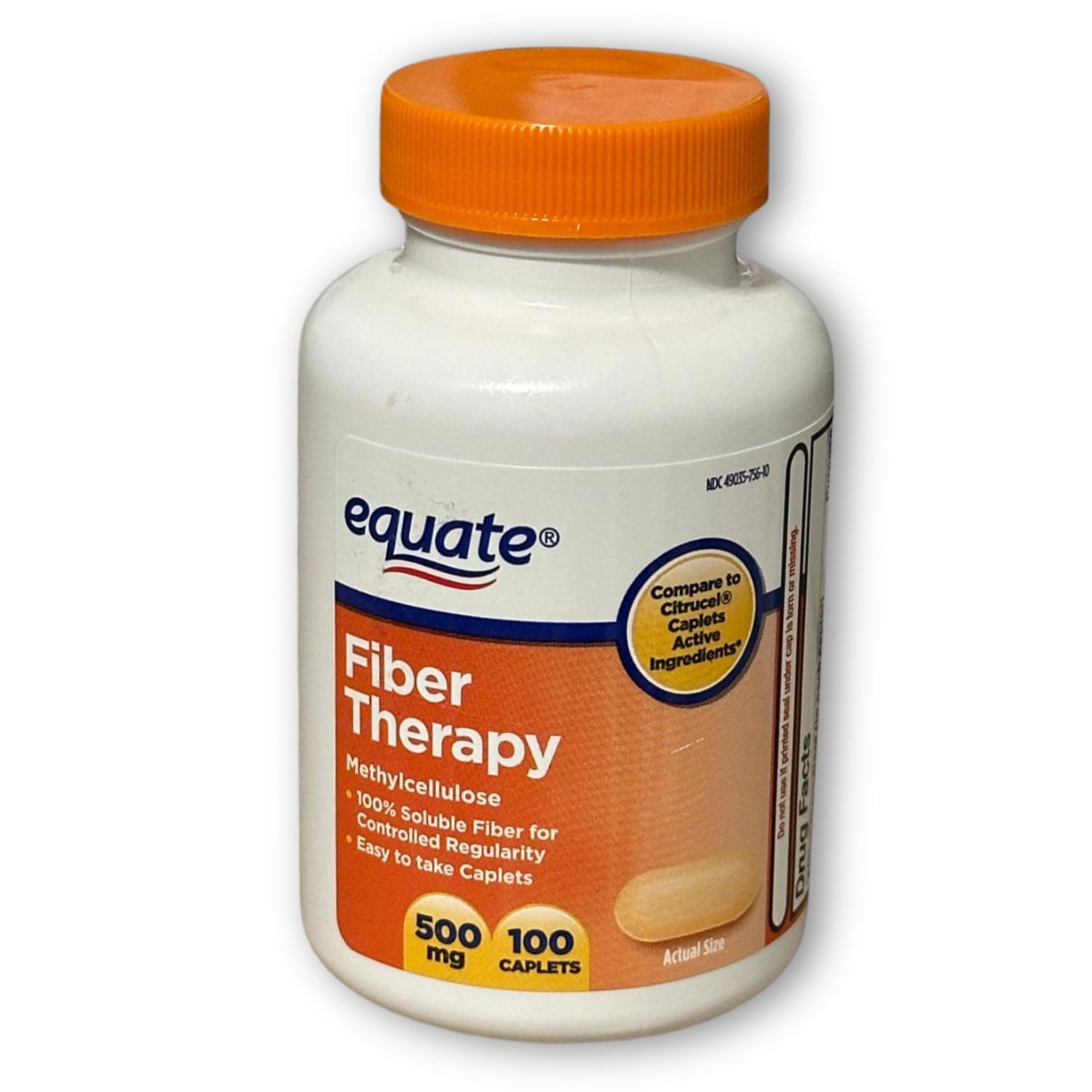FUSION SHOP STORE Fiber Therapy Methylcellulose 500mg Capsules 100 Count