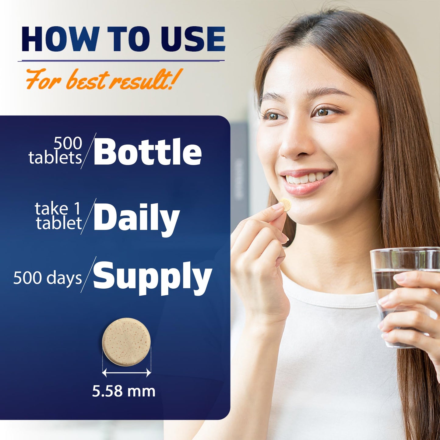 Vitamatic Folic Acid 400 mcg 1000 Tablets