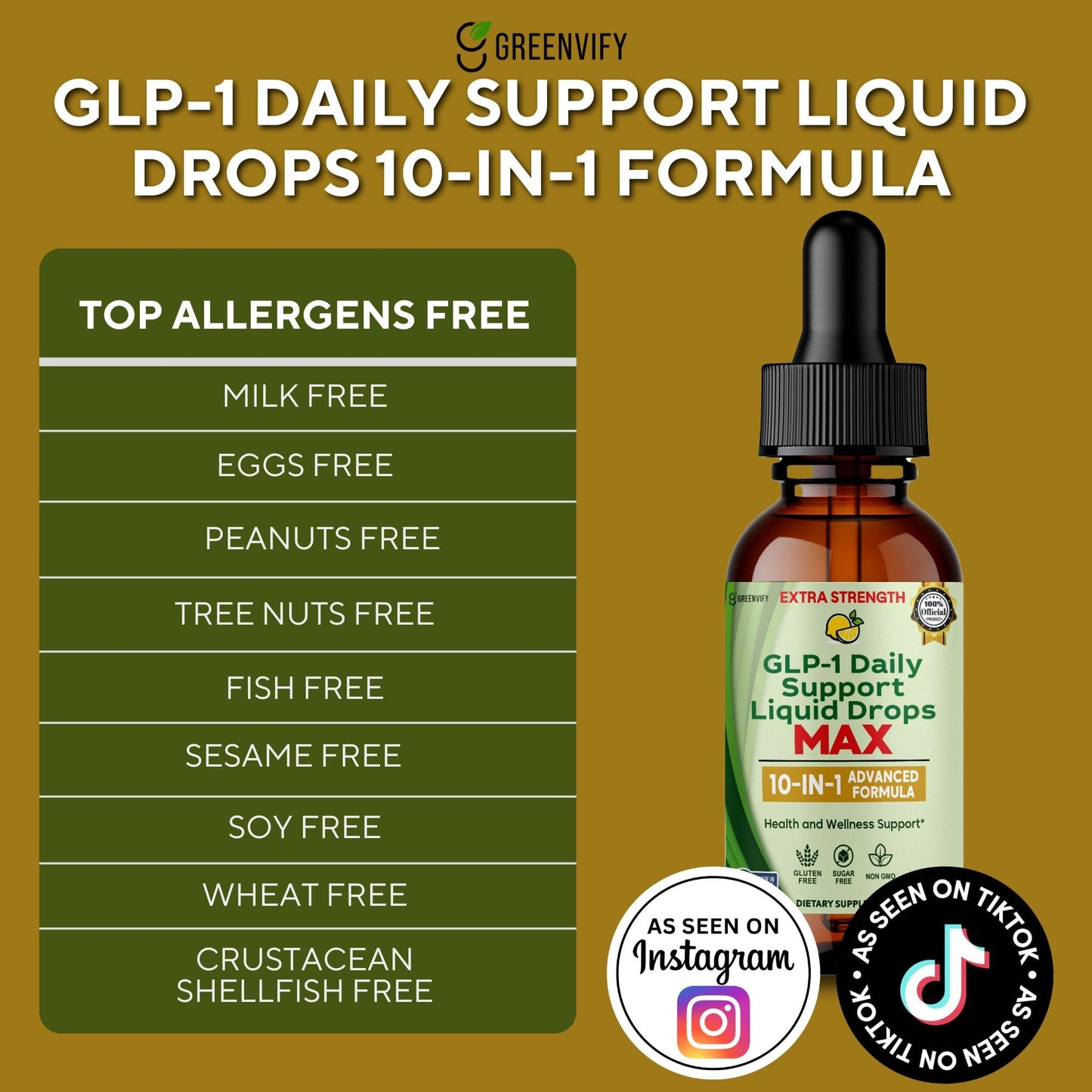 GREENVIFY GLP-1 Daily Support Capsule, 60 Capsules