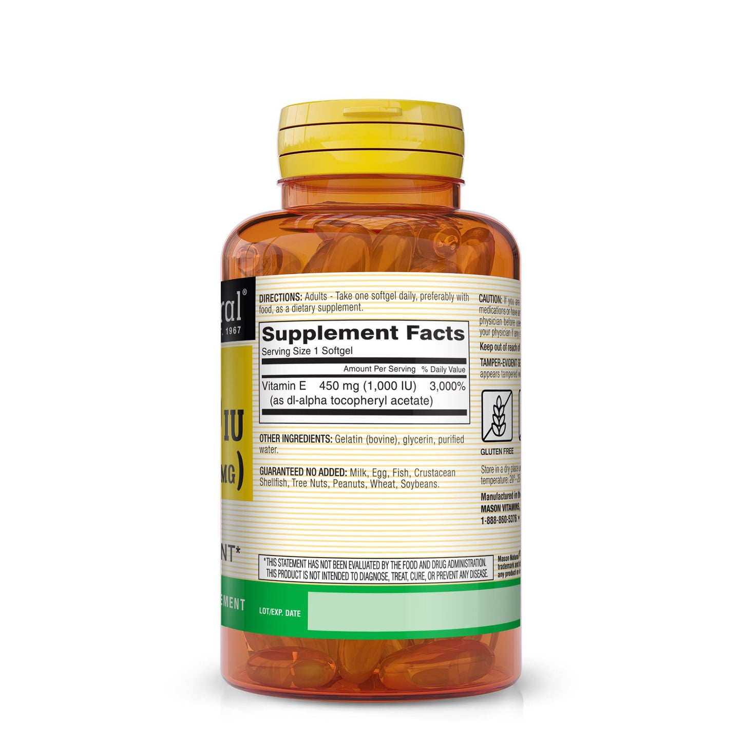 Mason Natural Vitamin E Softgels 50 Count