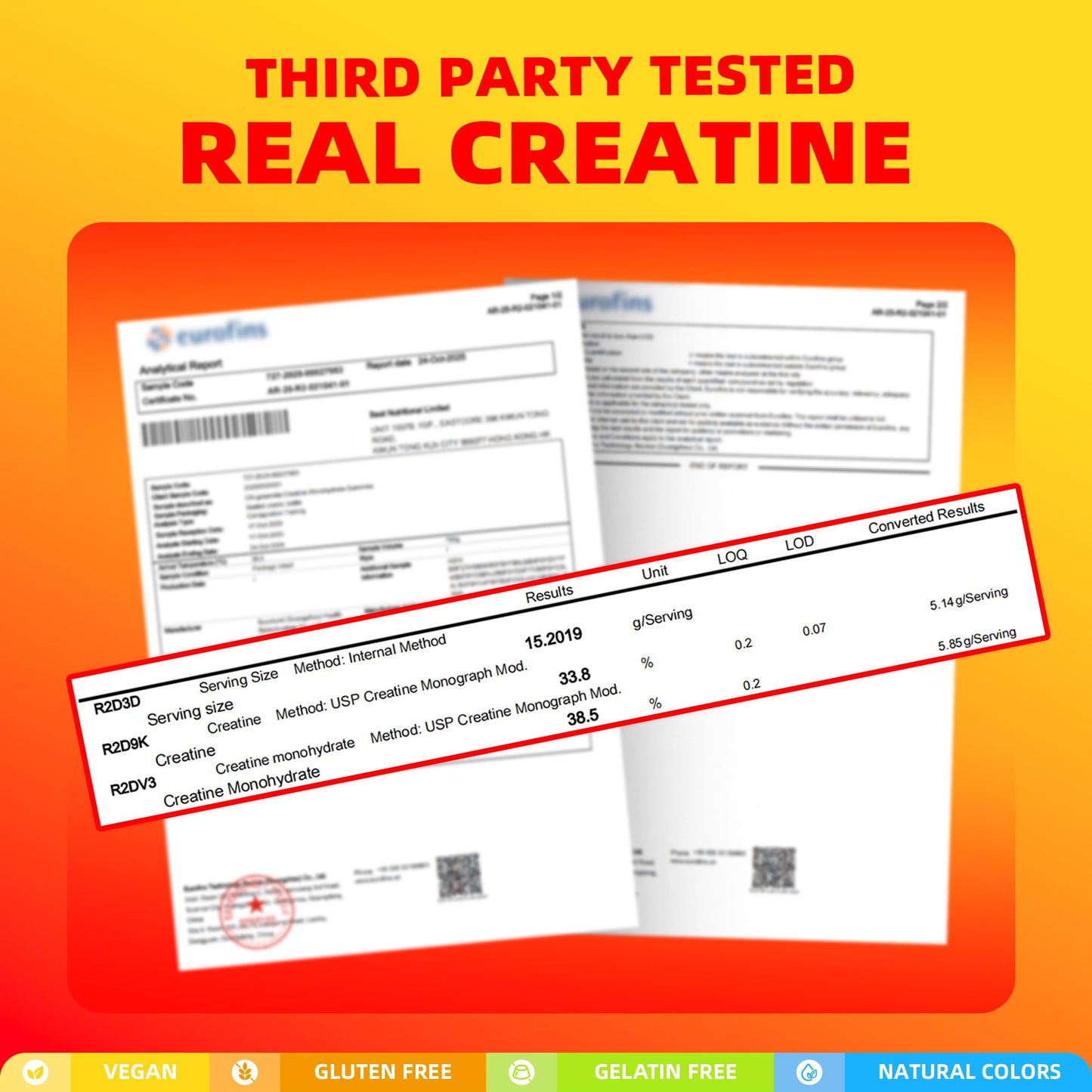 ON GREENVITA NUTRITION Creatine Monohydrate Gummy 135