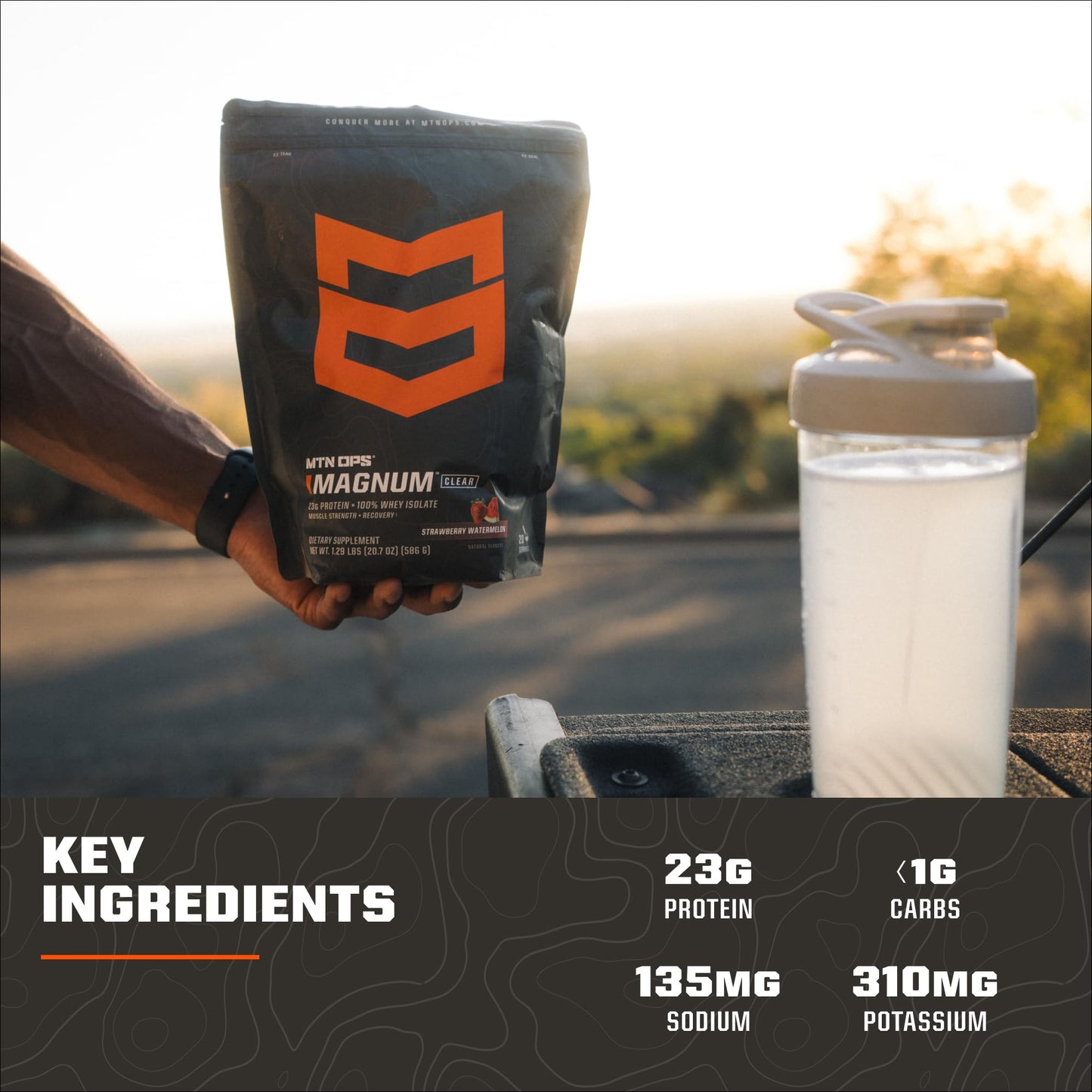 MTN OPS Magnum Clear Whey Protein Isolate Powder 20.7
