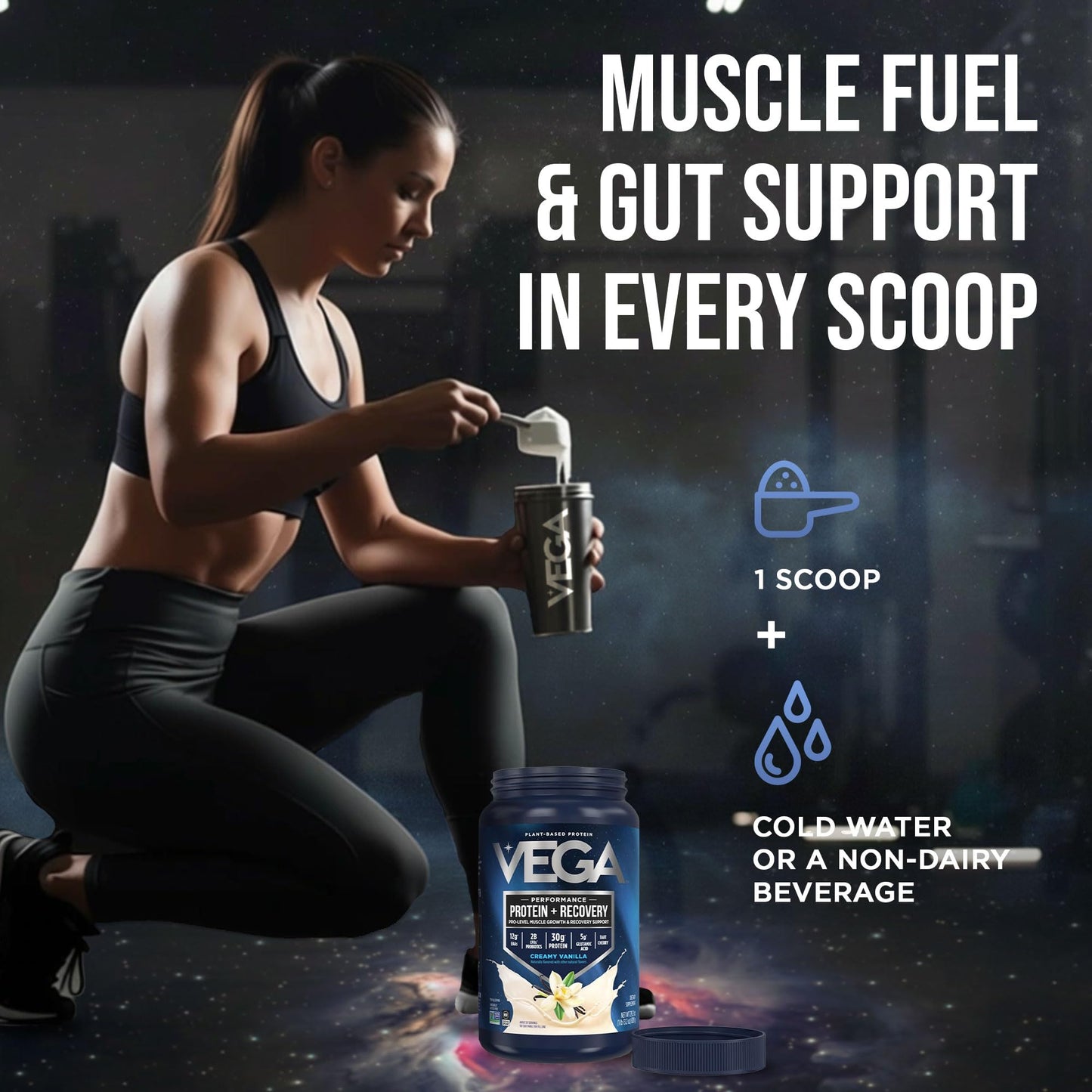 Vega Protein + Recovery Powder, 29.2 oz