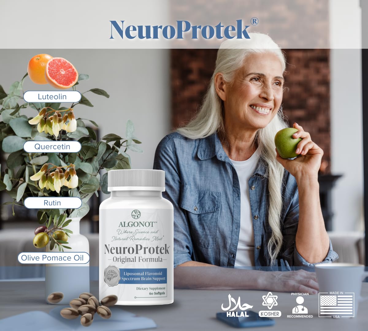Algonot NeuroProtek Softgel 60 Count