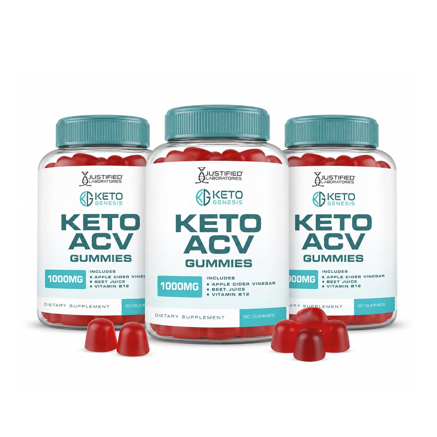 Justified Laboratories Keto Genesis Keto ACV 180 Gummies