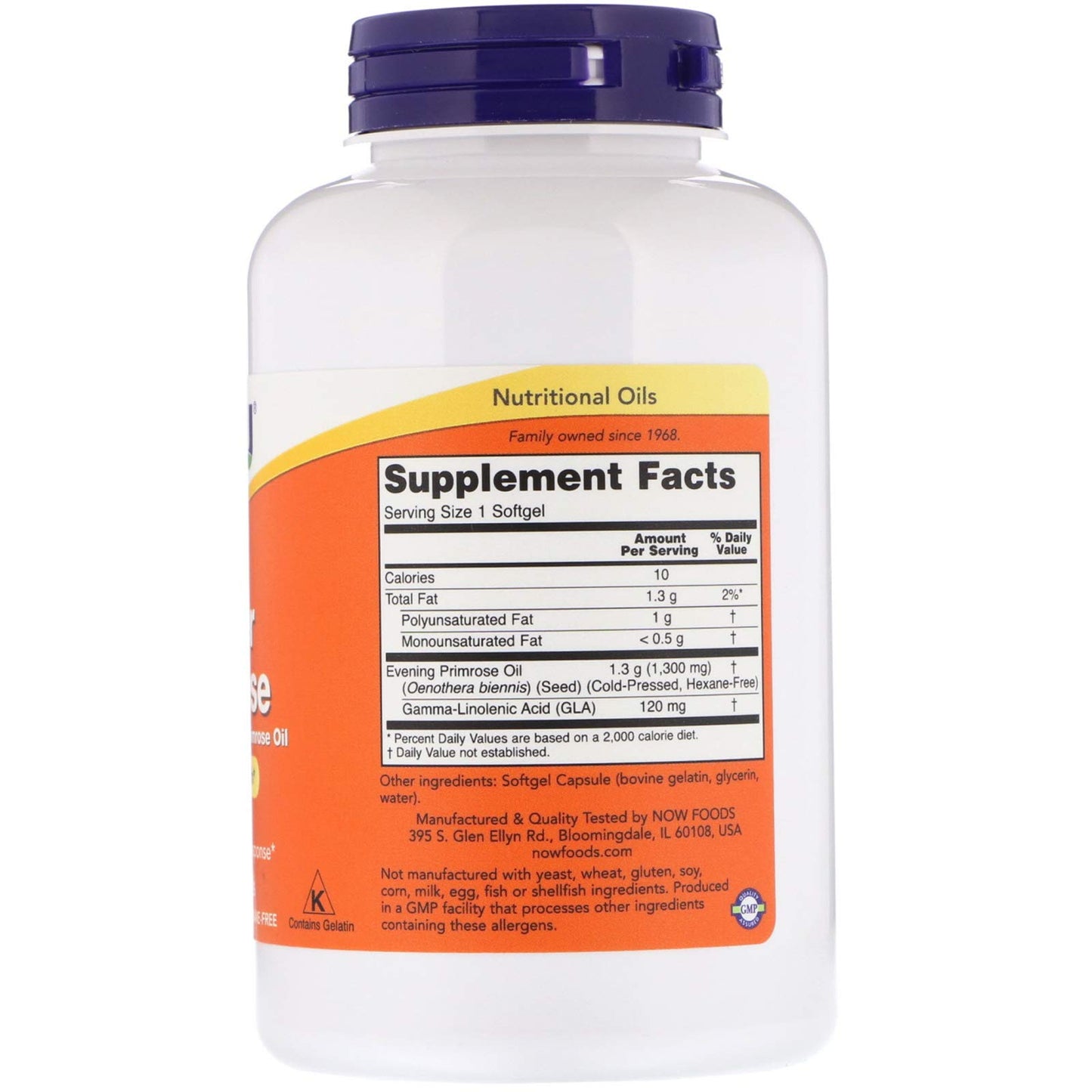 NOW Foods Super Primrose 1300mg Softgels, 240 Count