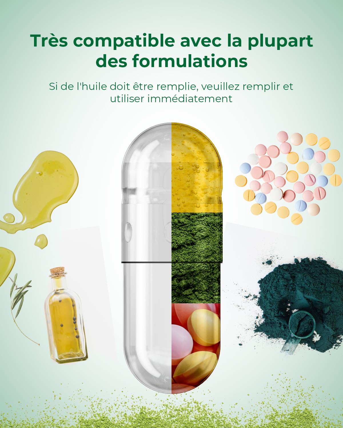 MéipaLien HPMC Empty Capsules 100 Capsules