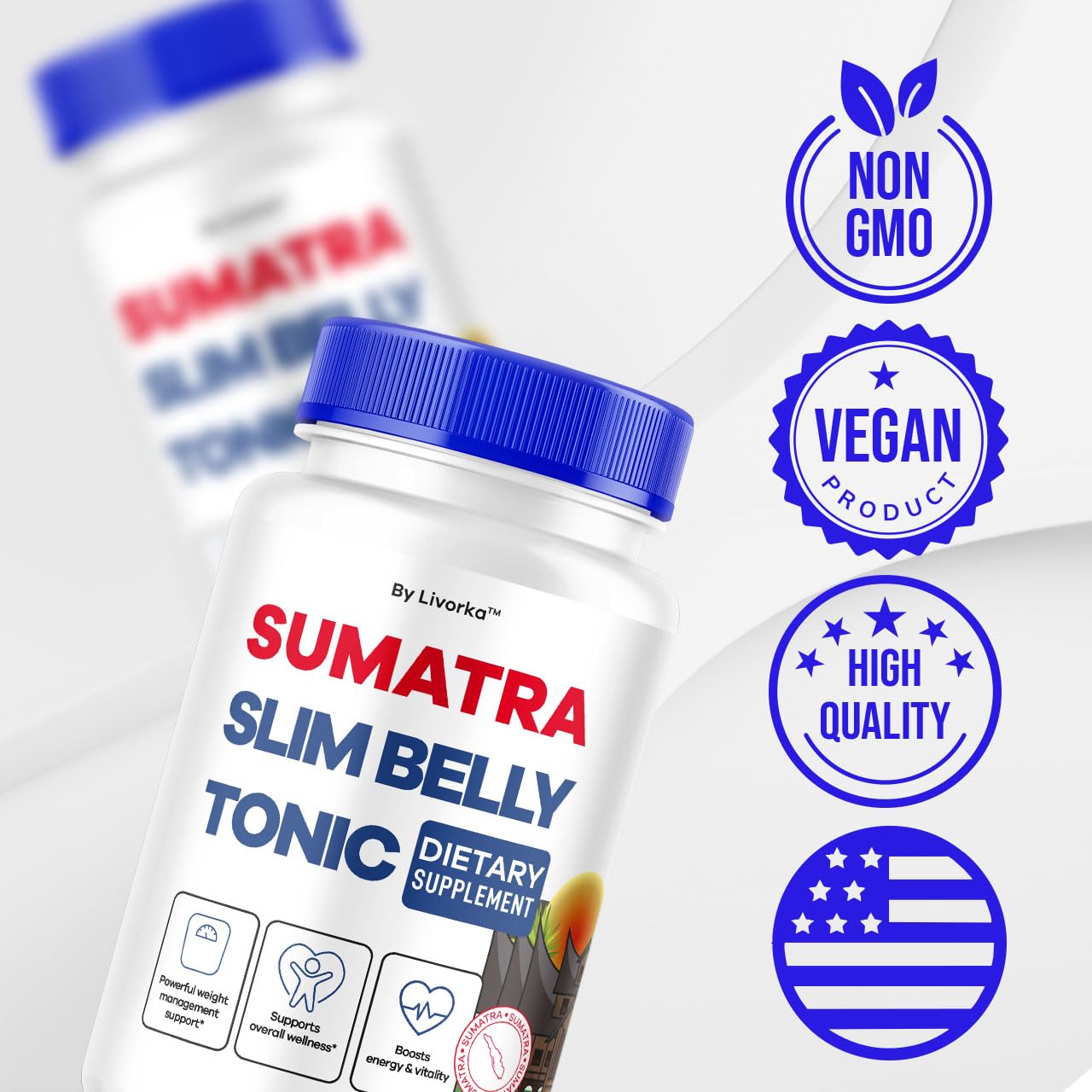 LIVORKA Sumatra Slim Belly Tonic Capsule, 60 Count