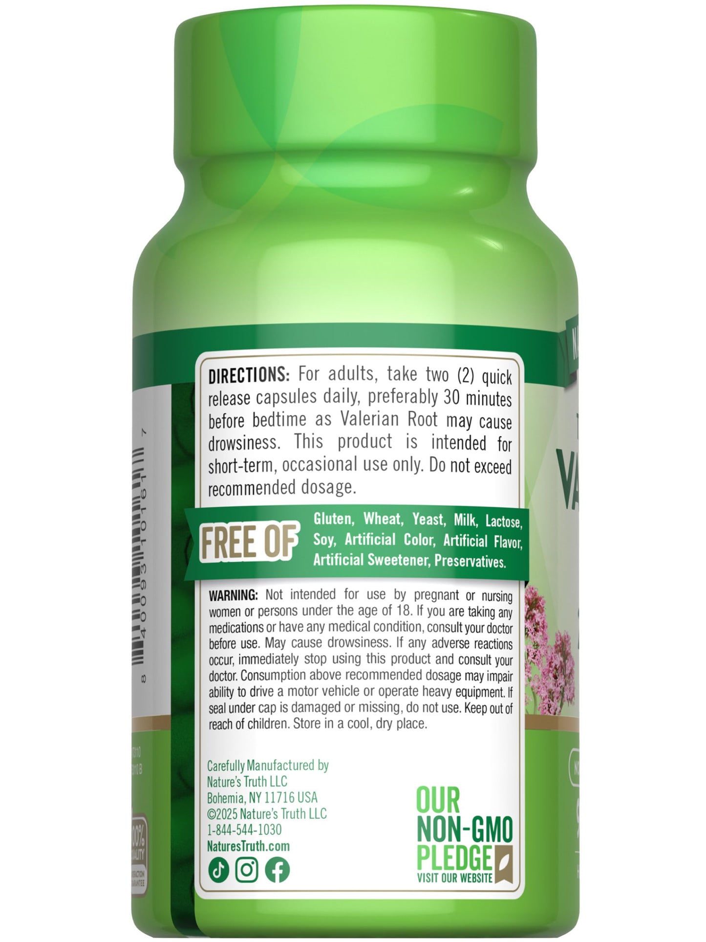 Nature's Truth Valerian Root Capsules 90 Count