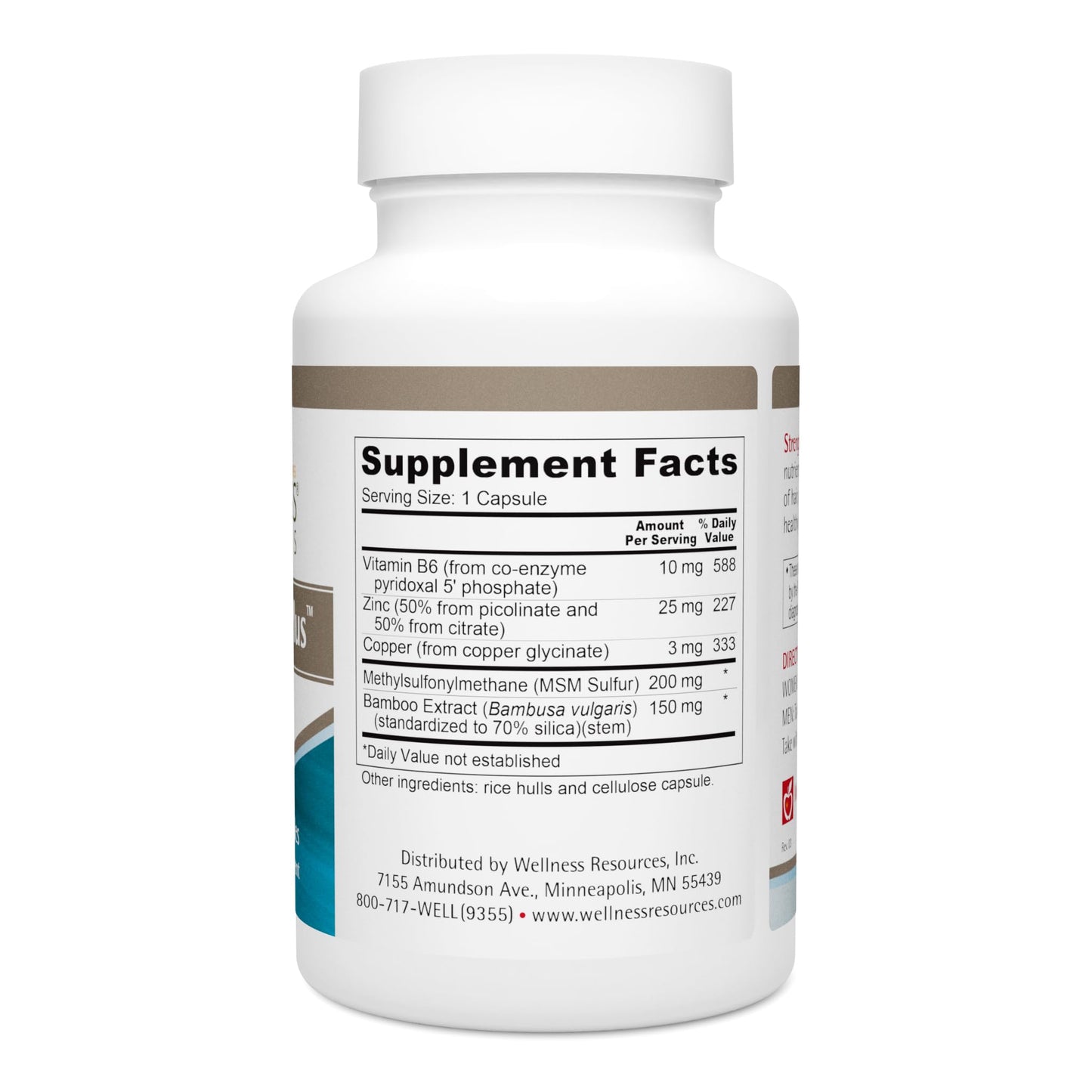 Wellness Resources Strengthener Plus Zinc Formula Capsule, 100 Capsules