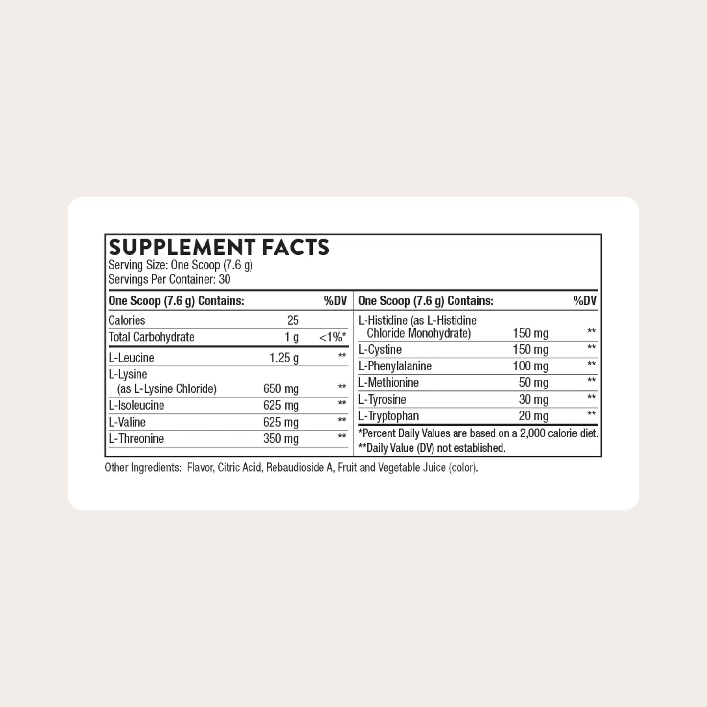 THORNE Amino Complex Powder 8.1 oz, 30 Servings