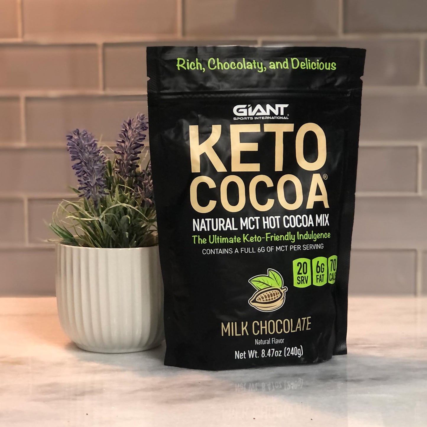 Giant Sports International Keto Cocoa Powder 8.5 oz