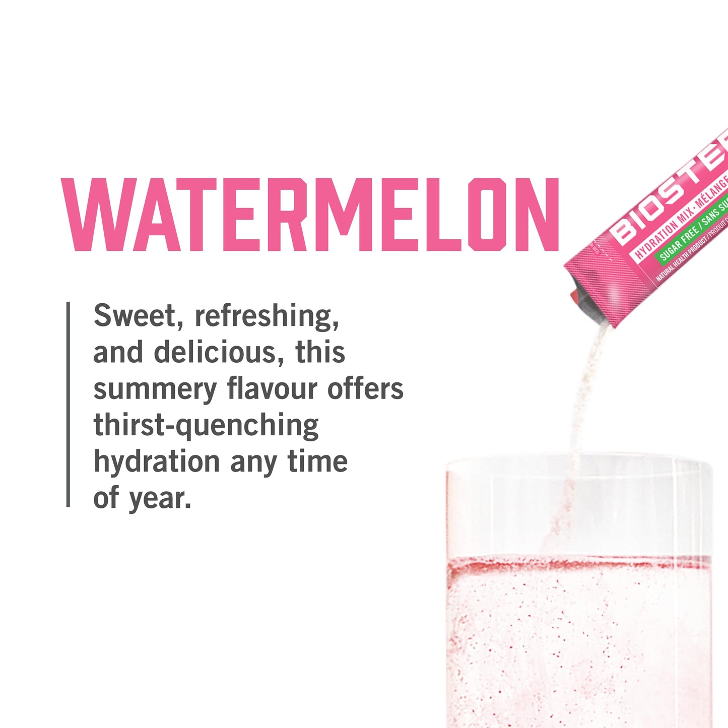 BIOSTEEL Watermelon Sports Mix Powder, 2.96 oz
