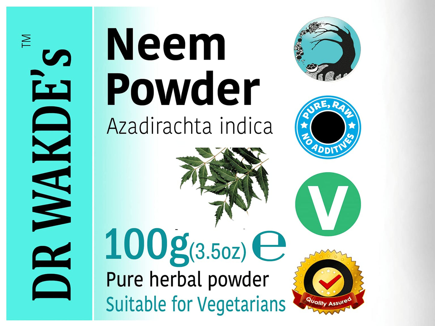 DR WAKDE's Neem Powder (Azadirachta Indica), 3.53 oz