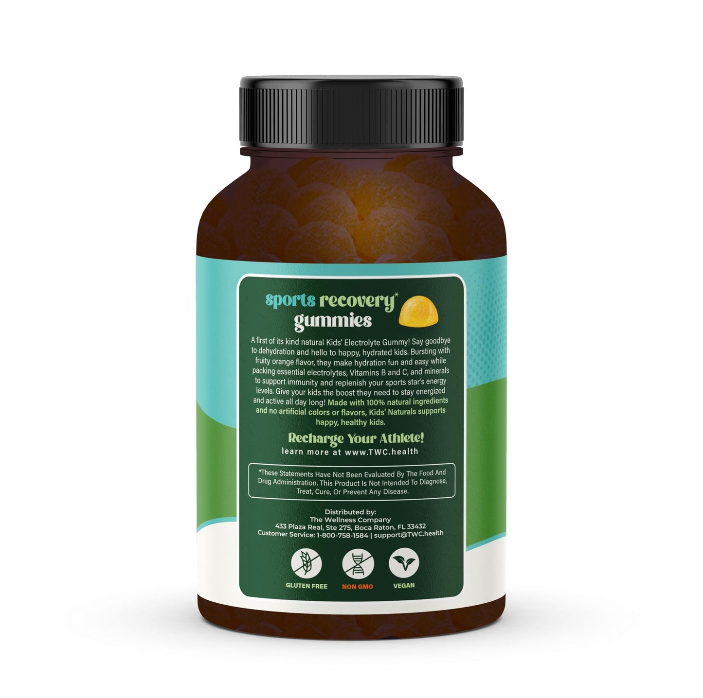 The Wellness Company Kids Naturals Sport Recovery Gummies 120 Count