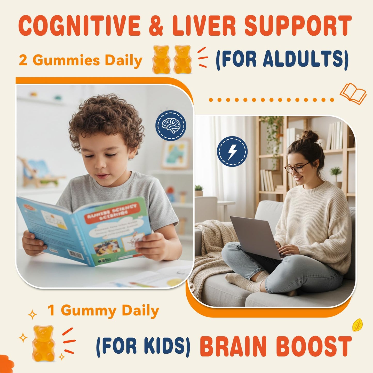 ABYSSUS Choline Gummies 60 Count