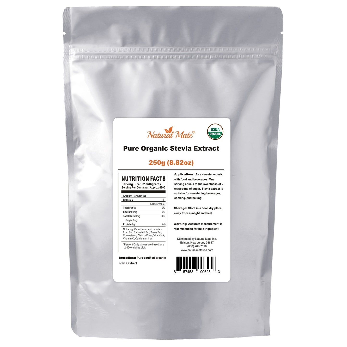 Natural Mate Pure Organic Stevia Powder 1