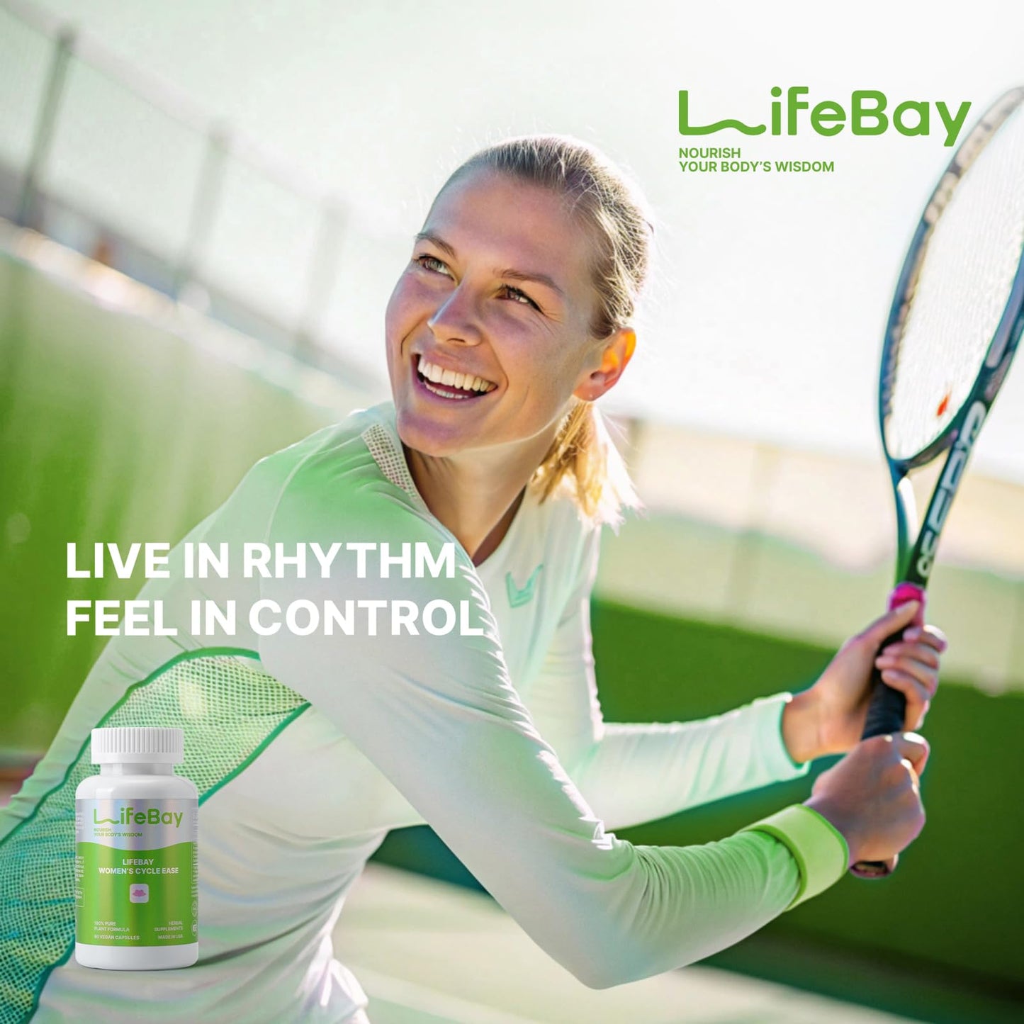 LifeBay Women’s Cycle Ease Capsules, 60 Count