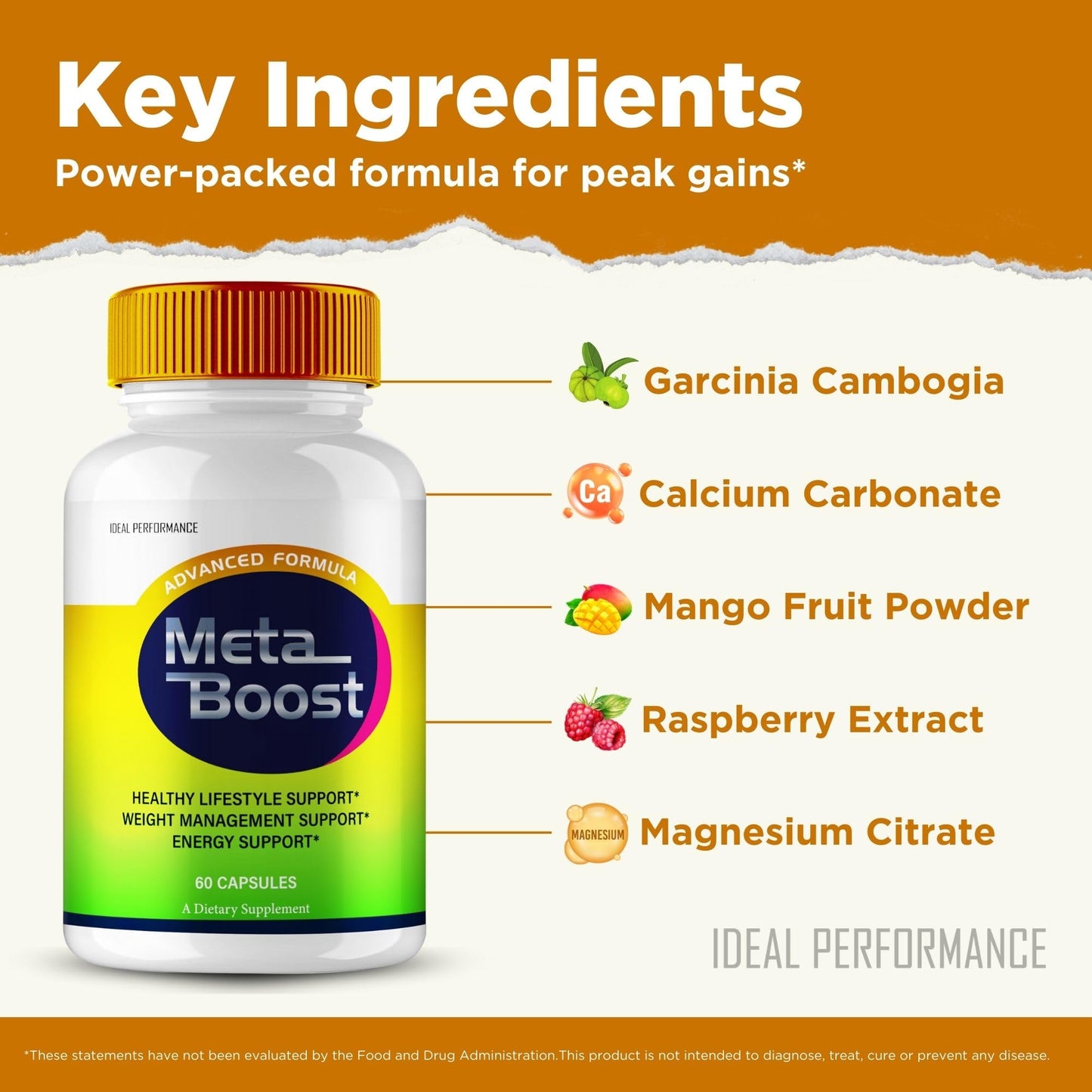 IDEAL PERFORMANCE Metaboost Capsules 60 Count