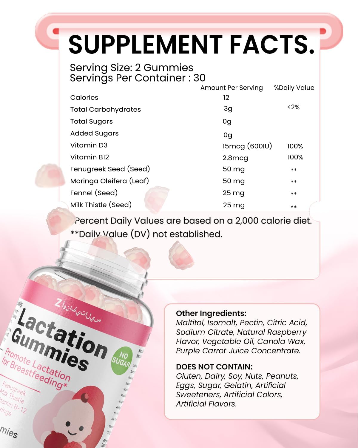 ZonaVitalis Lactation Support Gummies 60 Gummies