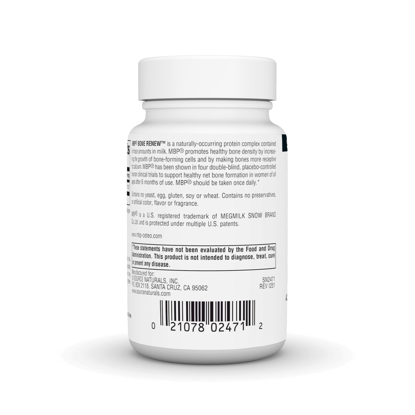 Source Naturals MBP Bone Renew Capsules, 30