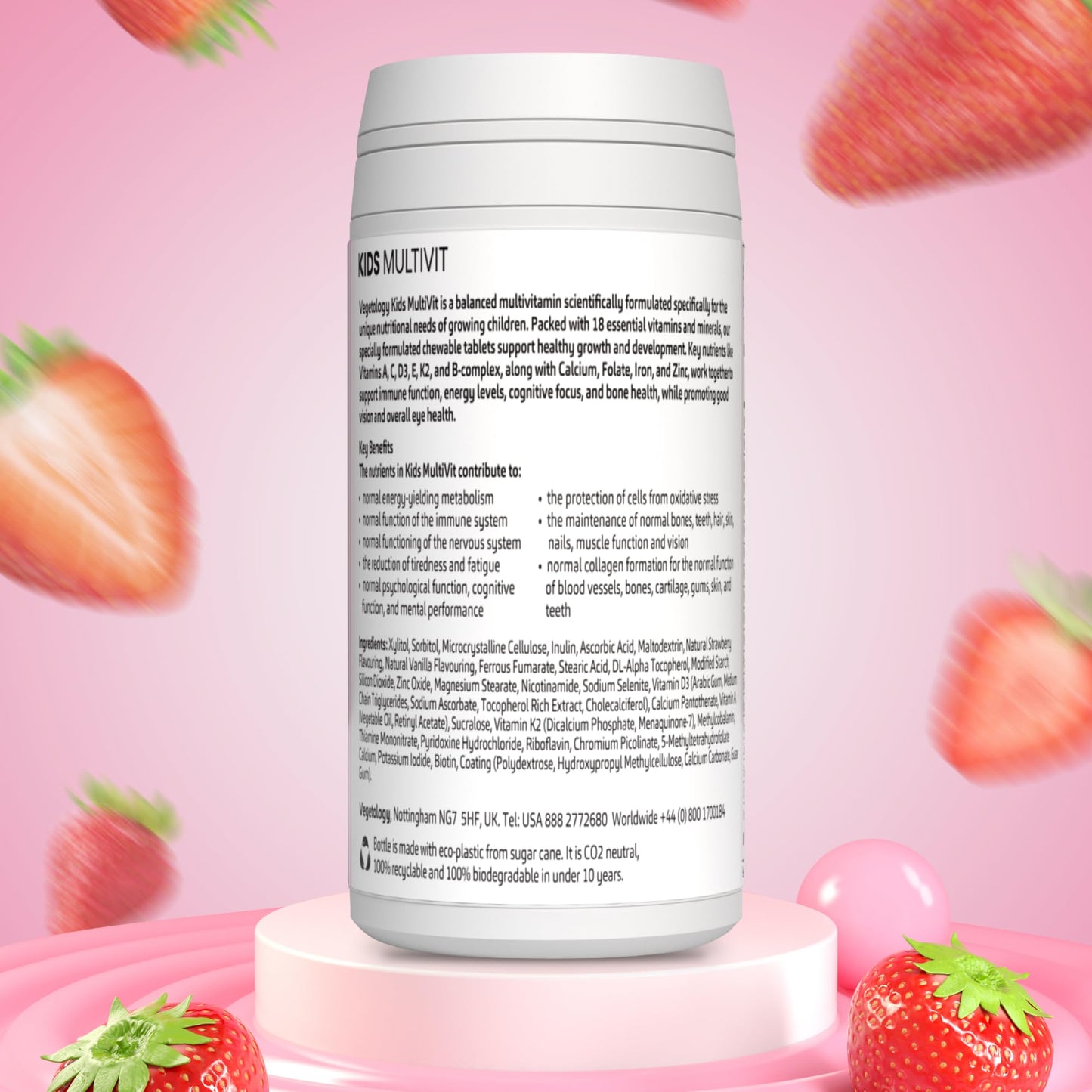 VEGETOLOGY Kids Multivitamin Supplement, 60 Tablets
