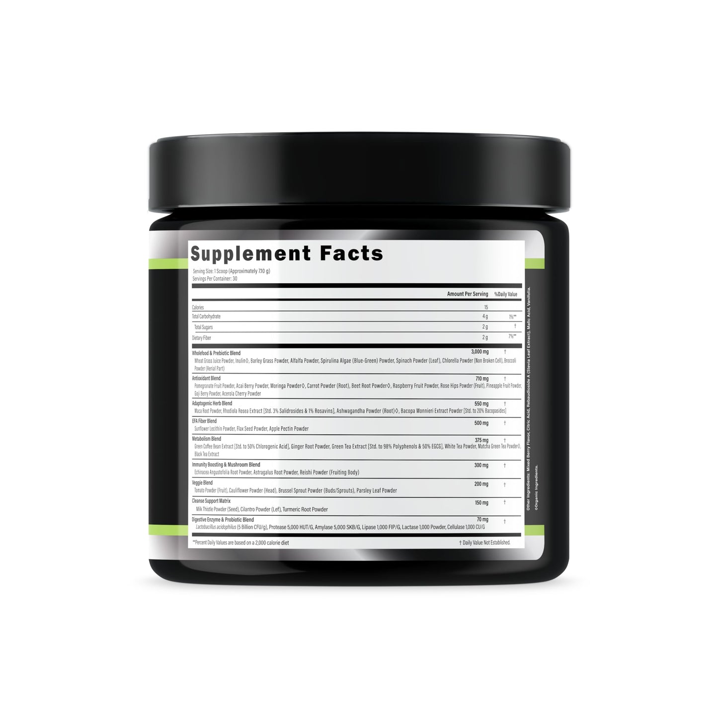 JS JUST SUPPLEMENTS Greens Superfood Powder 7.5 oz
