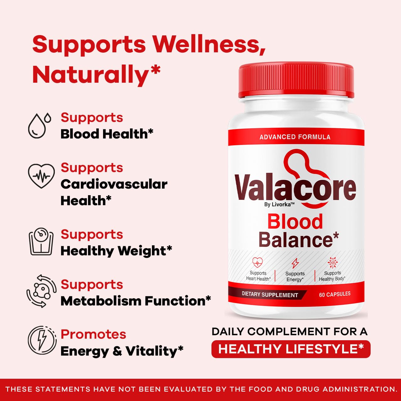 LIVORKA Valacore Blood Support Advanced Formula Capsules, 300 Capsules