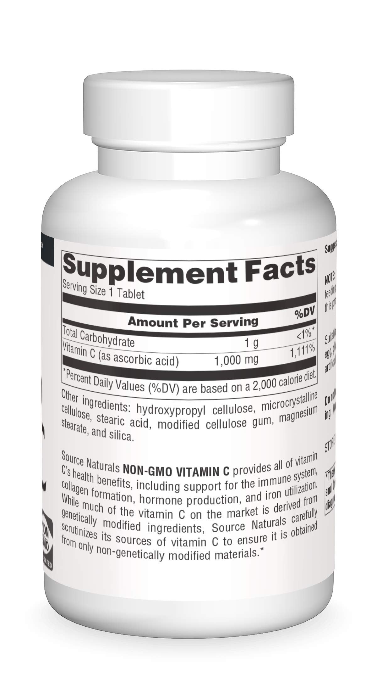 Source Naturals Non-GMO Vitamin C Tablet, 240 Count