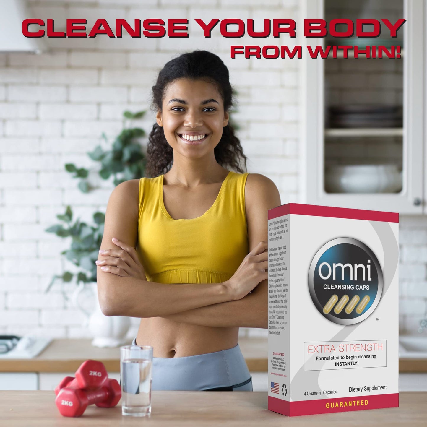 Wellgenix Omni Herbal Cleanse Detox Capsules 4 Count